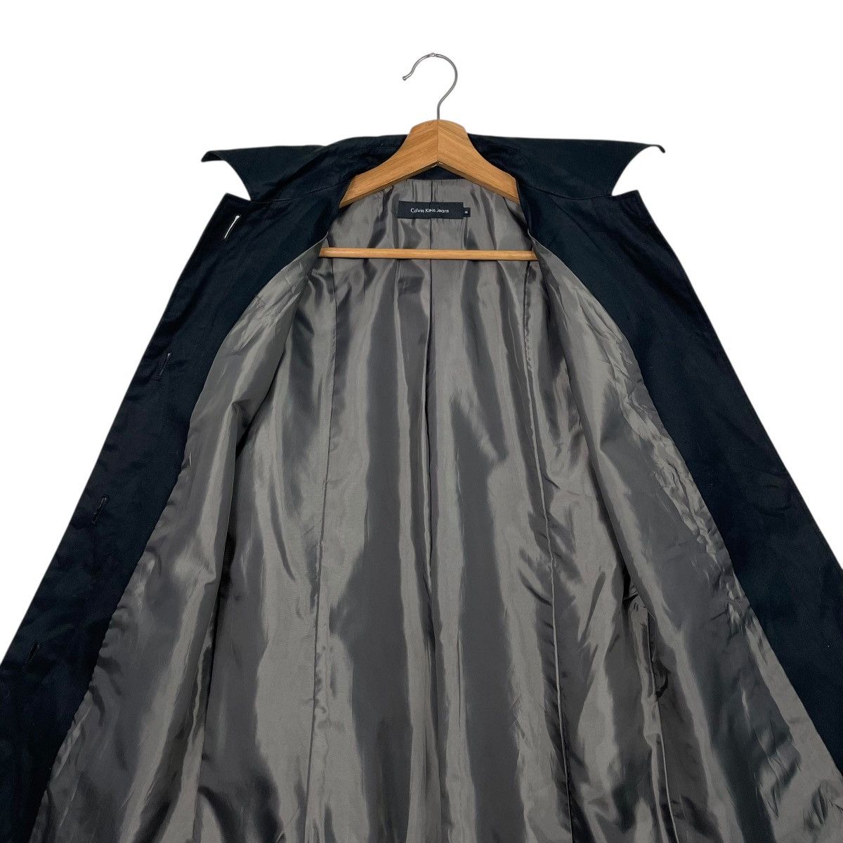 Calvin Klein Calvin Klein Jeans Black Long Jacket Size S / US 4 / IT 40 - 12 Thumbnail