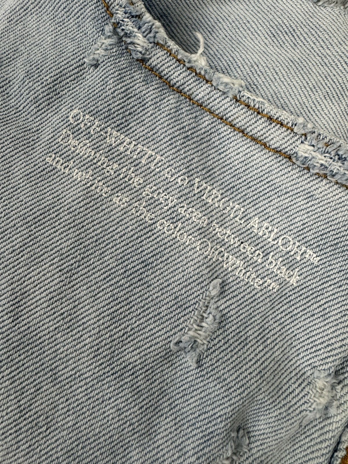 Off-White Off-White corp distress skinny light washed denim Size US 32 / EU 48 - 10 Thumbnail