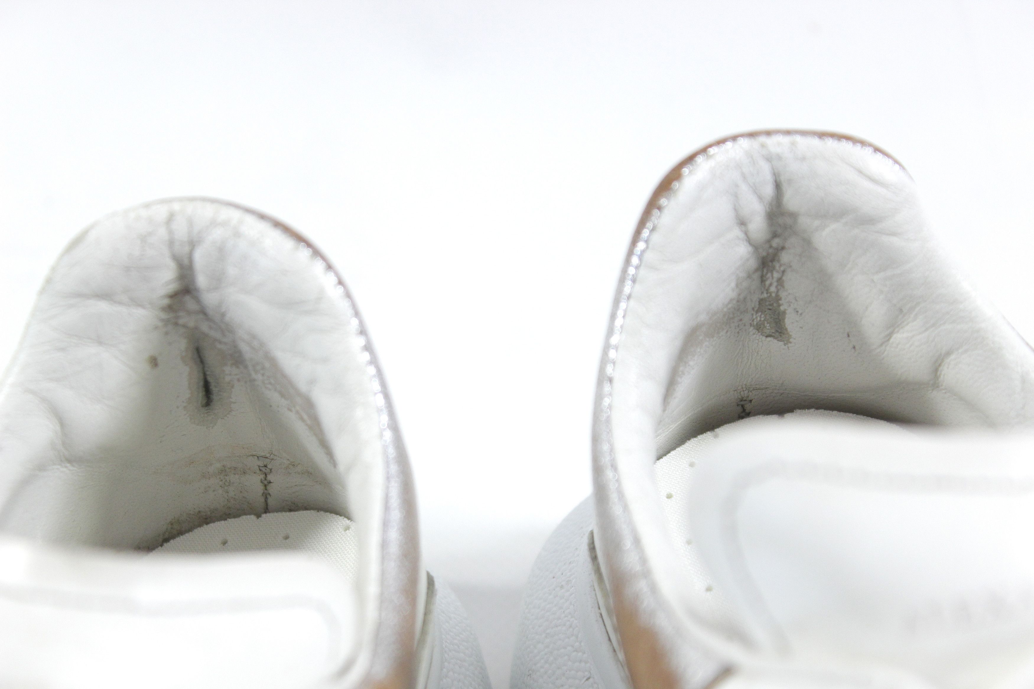 Alexander McQueen Closed Distressed Leather Oversize Sneakers Size US 6.5 / IT 36.5 - 8 Thumbnail