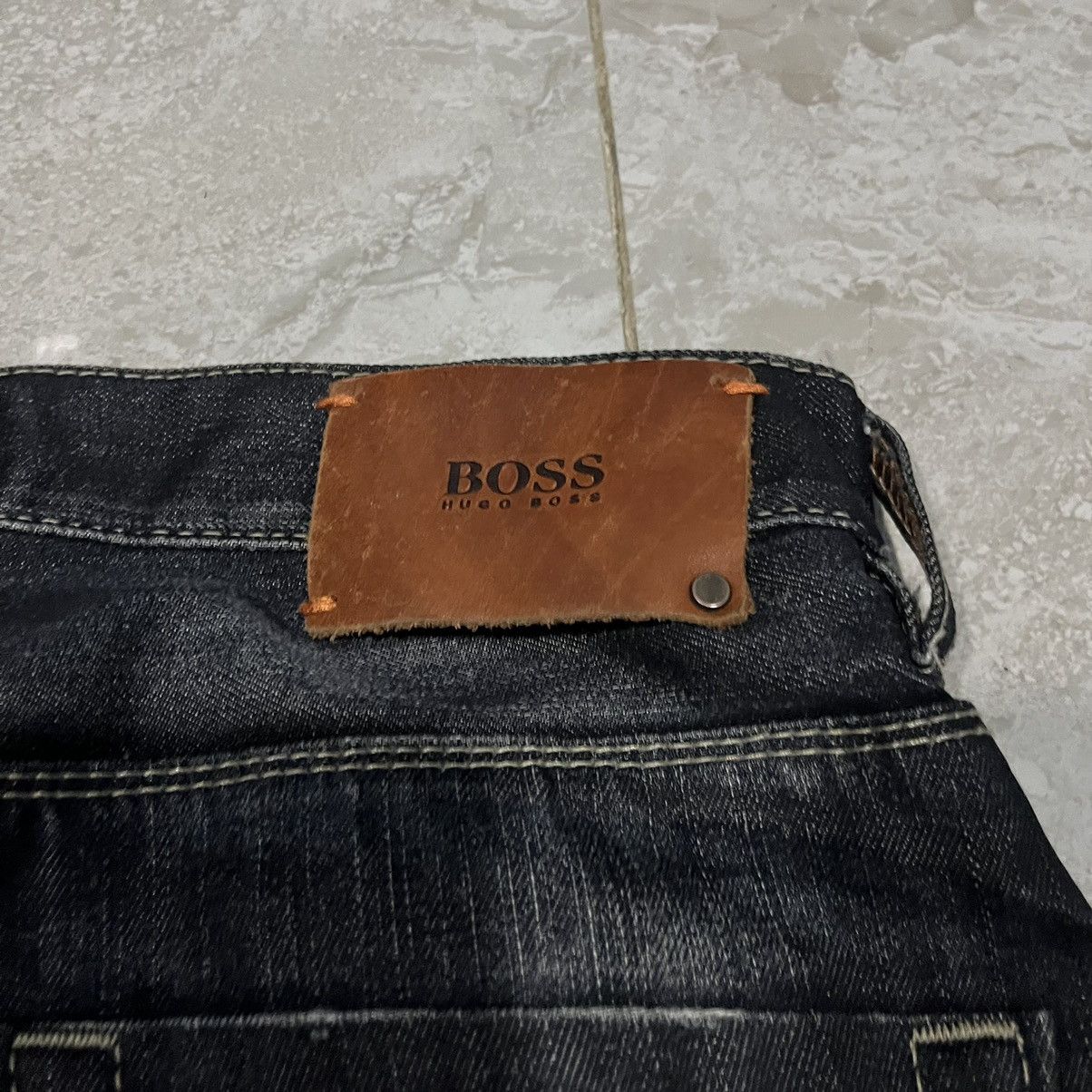 Hugo Boss HUGO BOSS Black Flared Ripped Denim Size US 30 / EU 46 - 15 Thumbnail