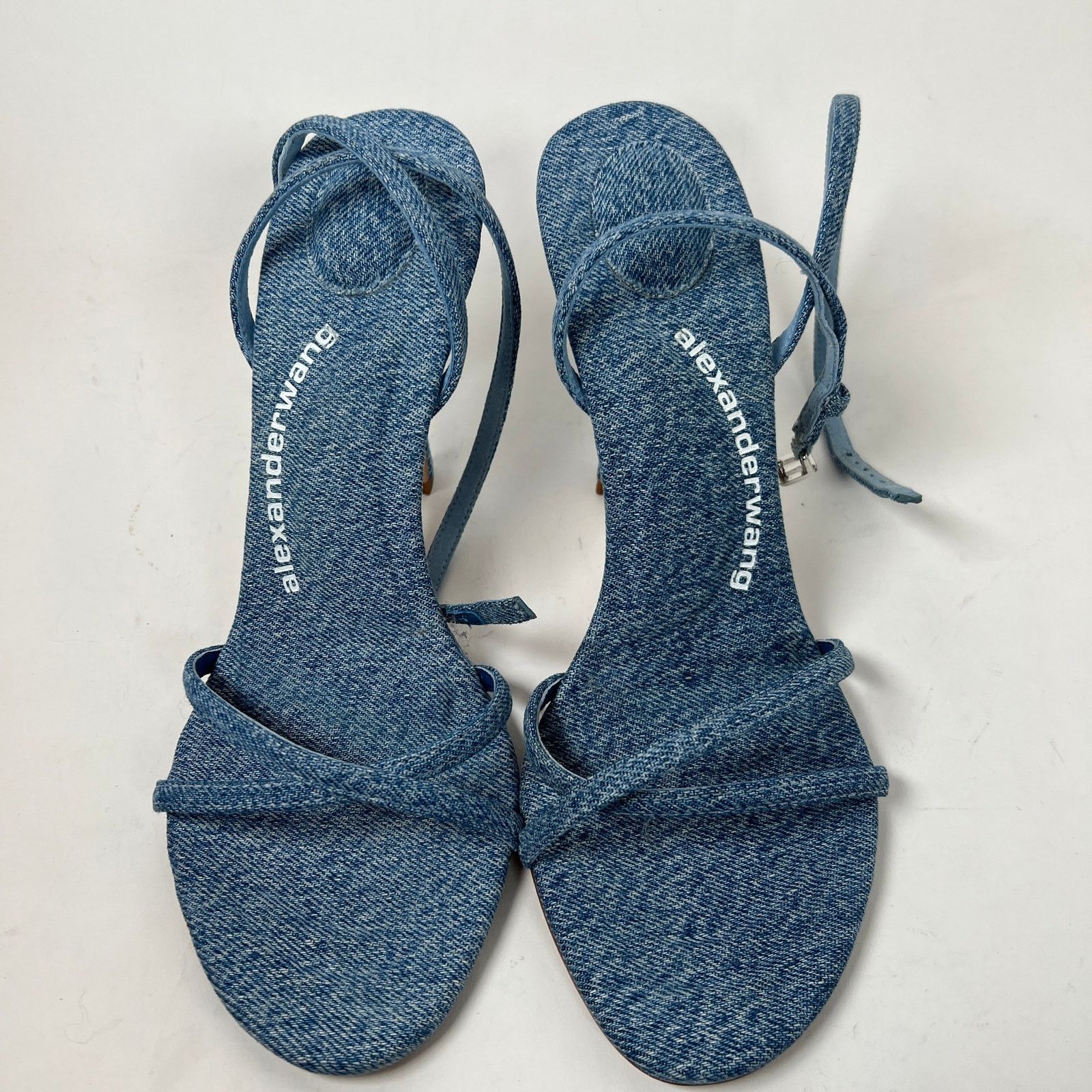 Alexander Wang Alexander Wang Washed Denim Dahlia 105 Sandals Size 37.5 Size US 7.5 / IT 37.5 - 2 Thumbnail