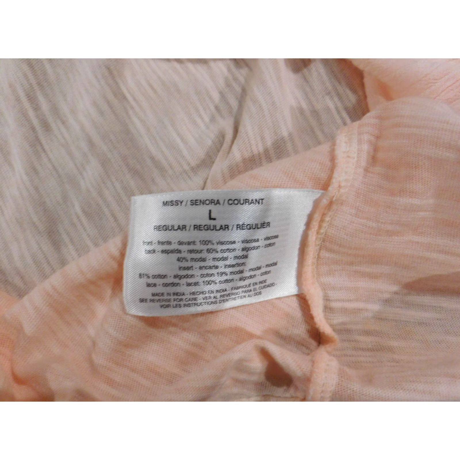 Vintage VINTAGE America Womens Blouse L Pink Button Up Nine West Size L / US 10 / IT 46 - 7 Thumbnail