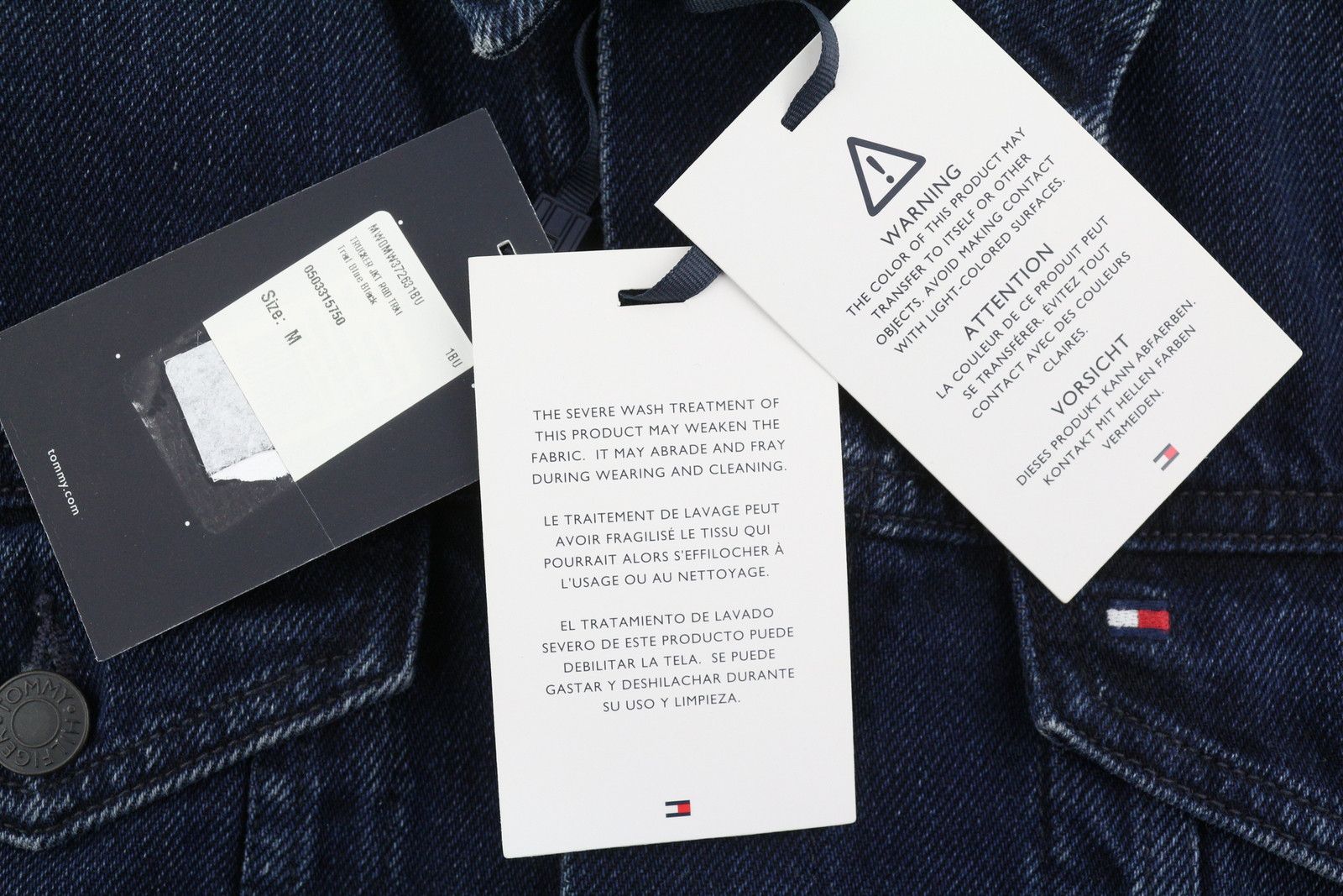 Tommy Hilfiger TRUCKER JKT RGD M Navy Denim Button-Up Jacket 87427 Size US M / EU 48-50 / 2 - 6 Thumbnail