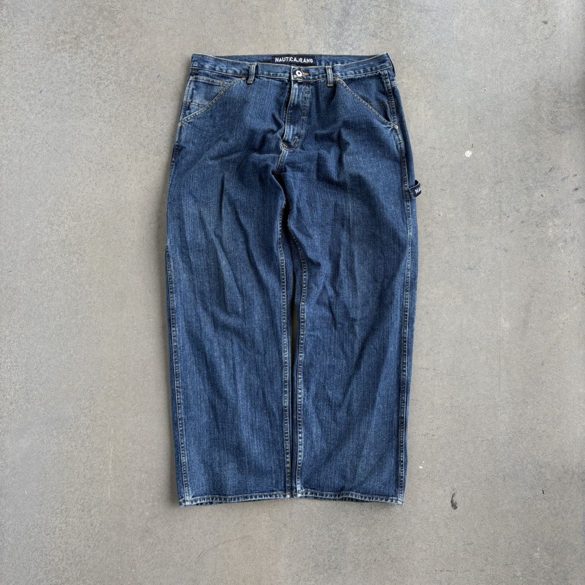 Nautica × Vintage Vintage Y2K Nautica Baggy Carpenter Pants 38x32 Wide Leg Size US 38 / EU 54 - 6 Thumbnail