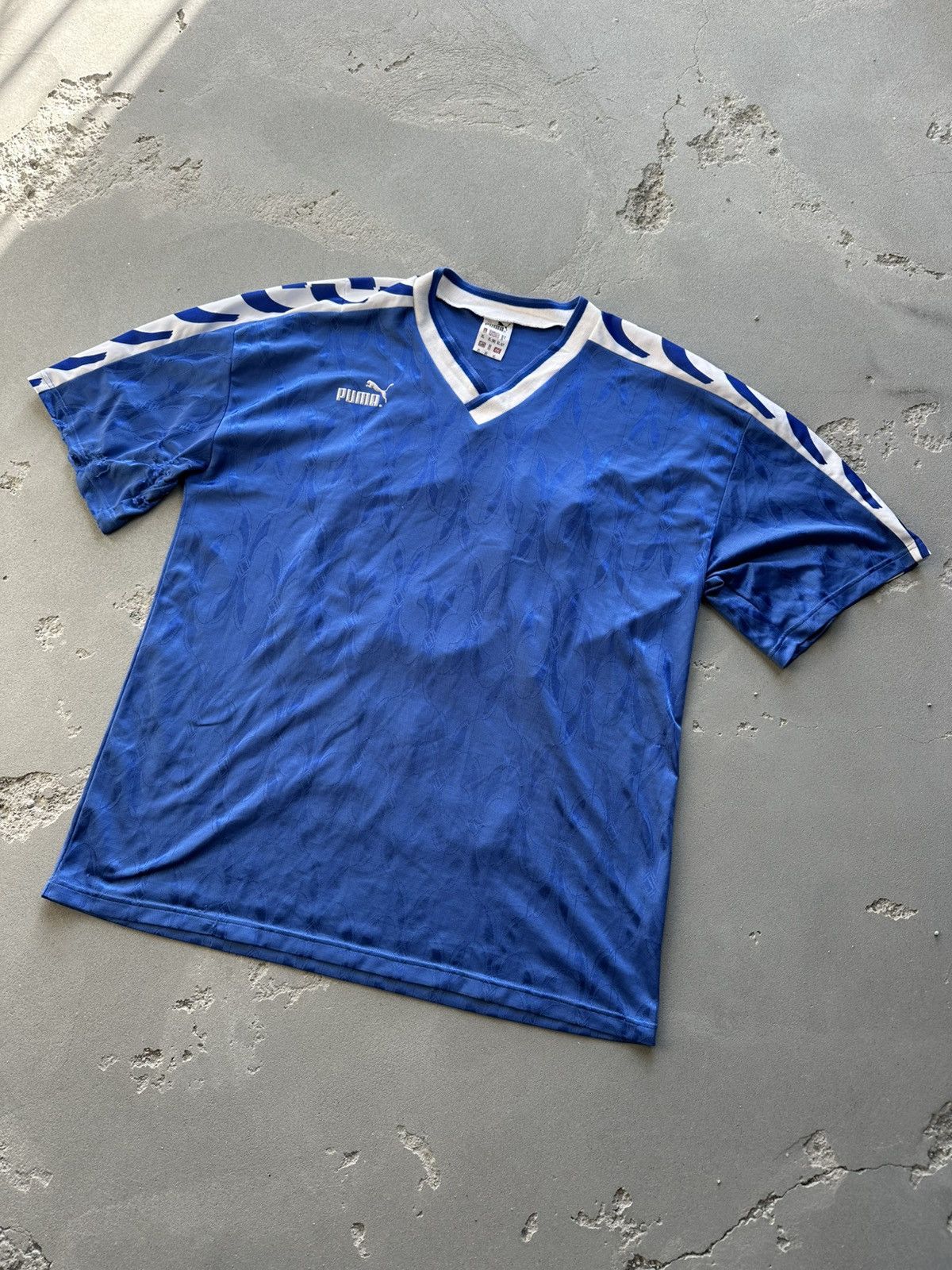 Diadora × Vintage Vintage Puma FC Azzurri Italy t shirt Jersey Size US XL / EU 56 / 4 - 2 Thumbnail