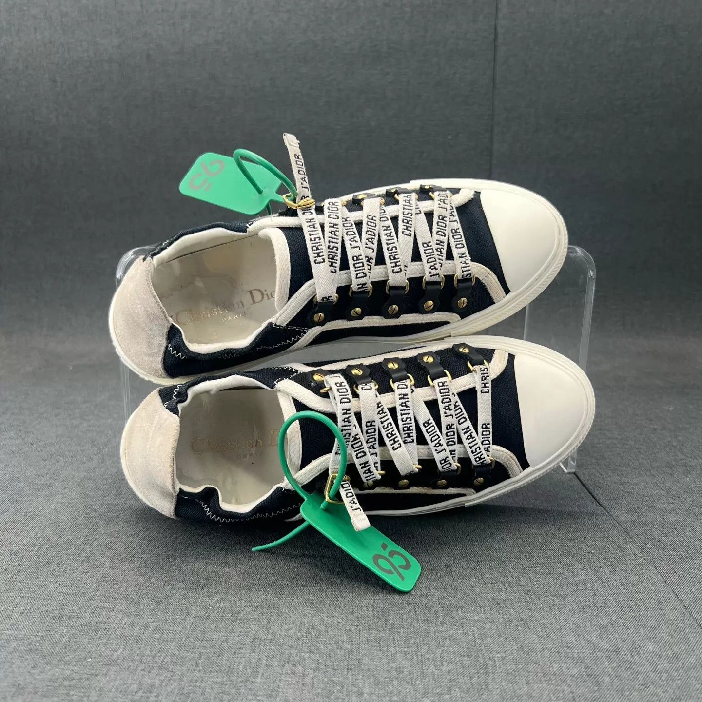 Dior Dior Walk 'n Dior Black & White Sneakers Size US 7.5 / IT 37.5 - 8 Thumbnail