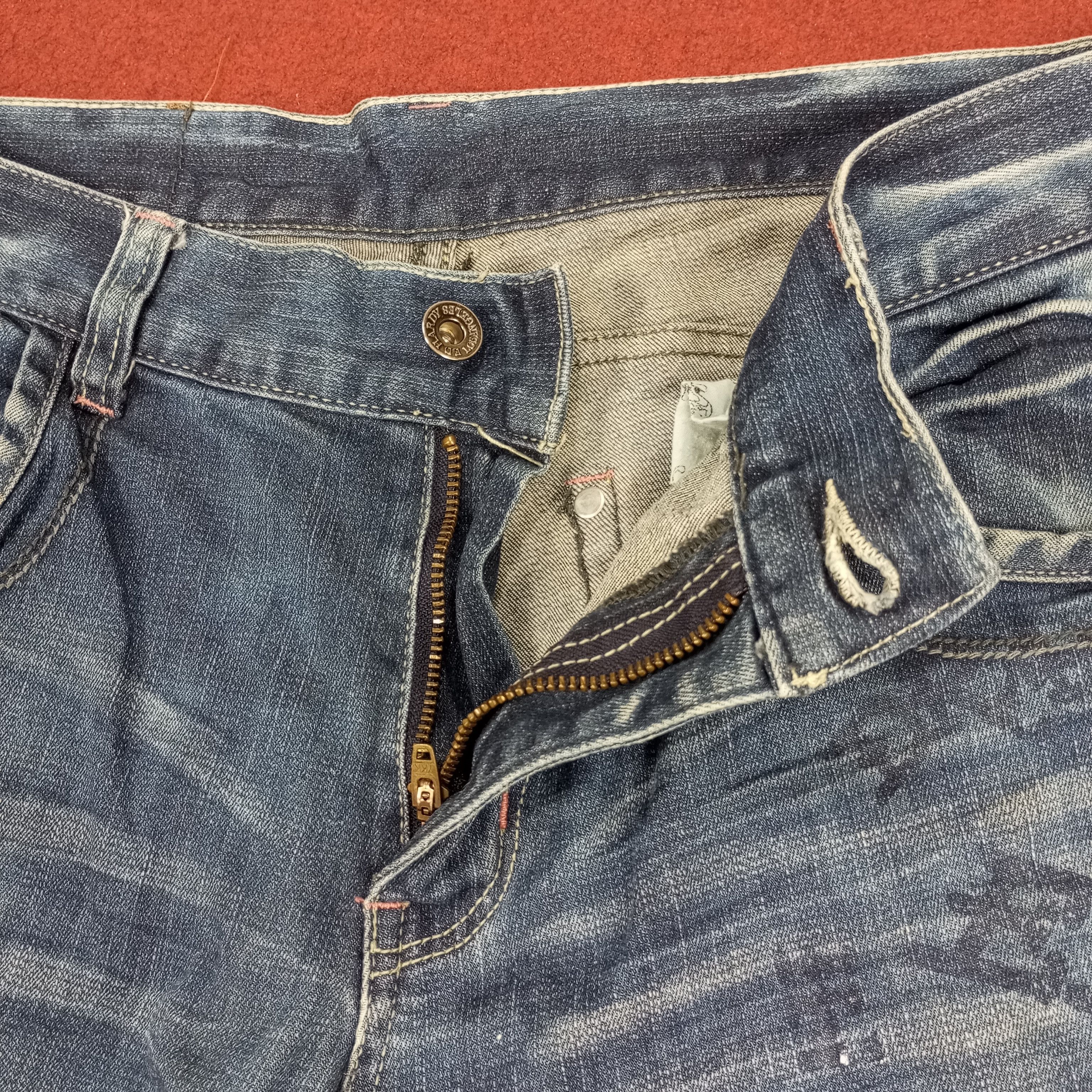 Christian Audigier × Ed Hardy × Vintage Ed Hardy Skulls Design Streetwear Style Jeans Size US 35 - 12 Thumbnail