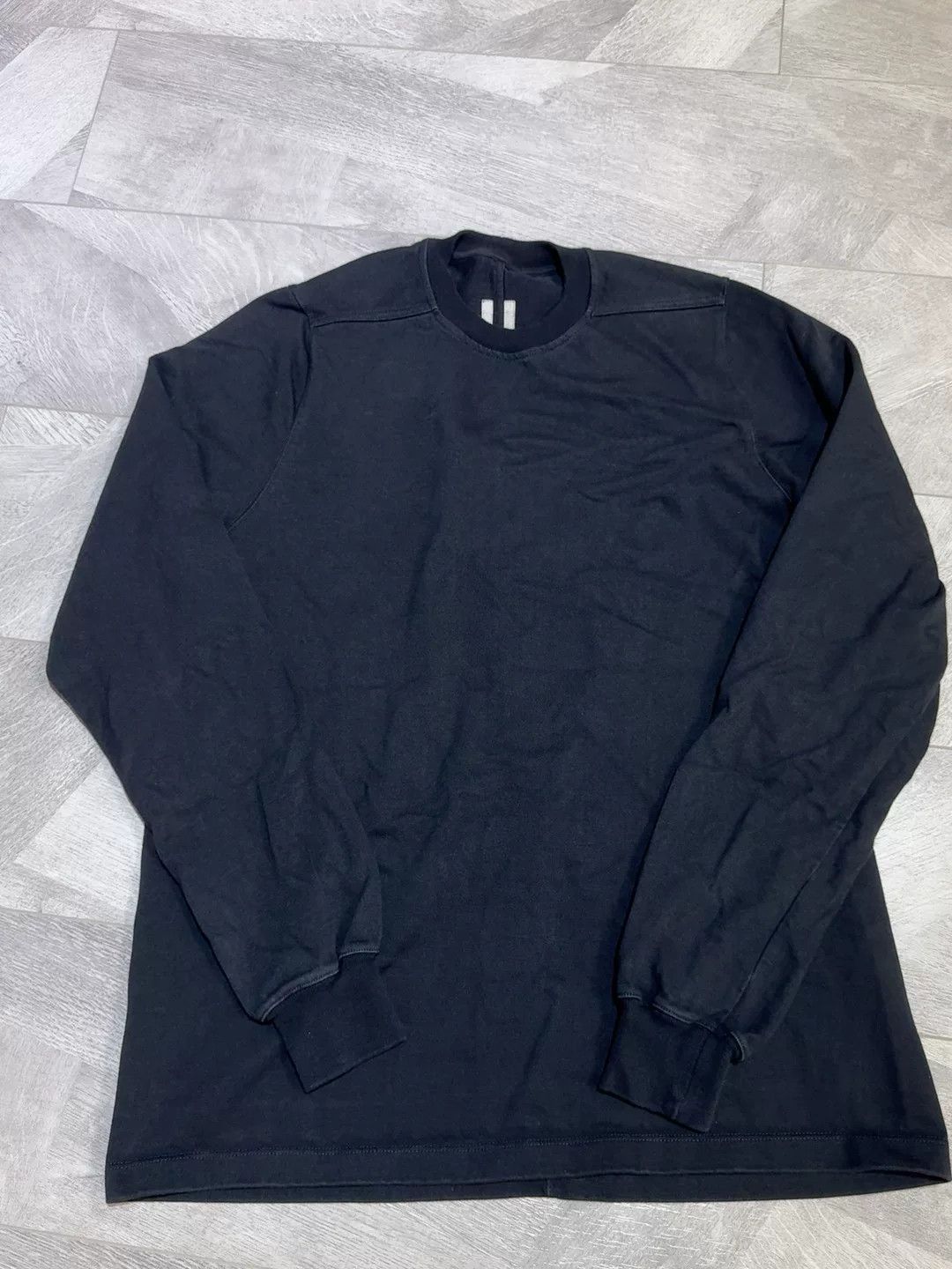 Rick Owens Rick Owens Black Long Sleeve Sweatshirt Size US S / EU 44-46 / 1 - 1 Thumbnail