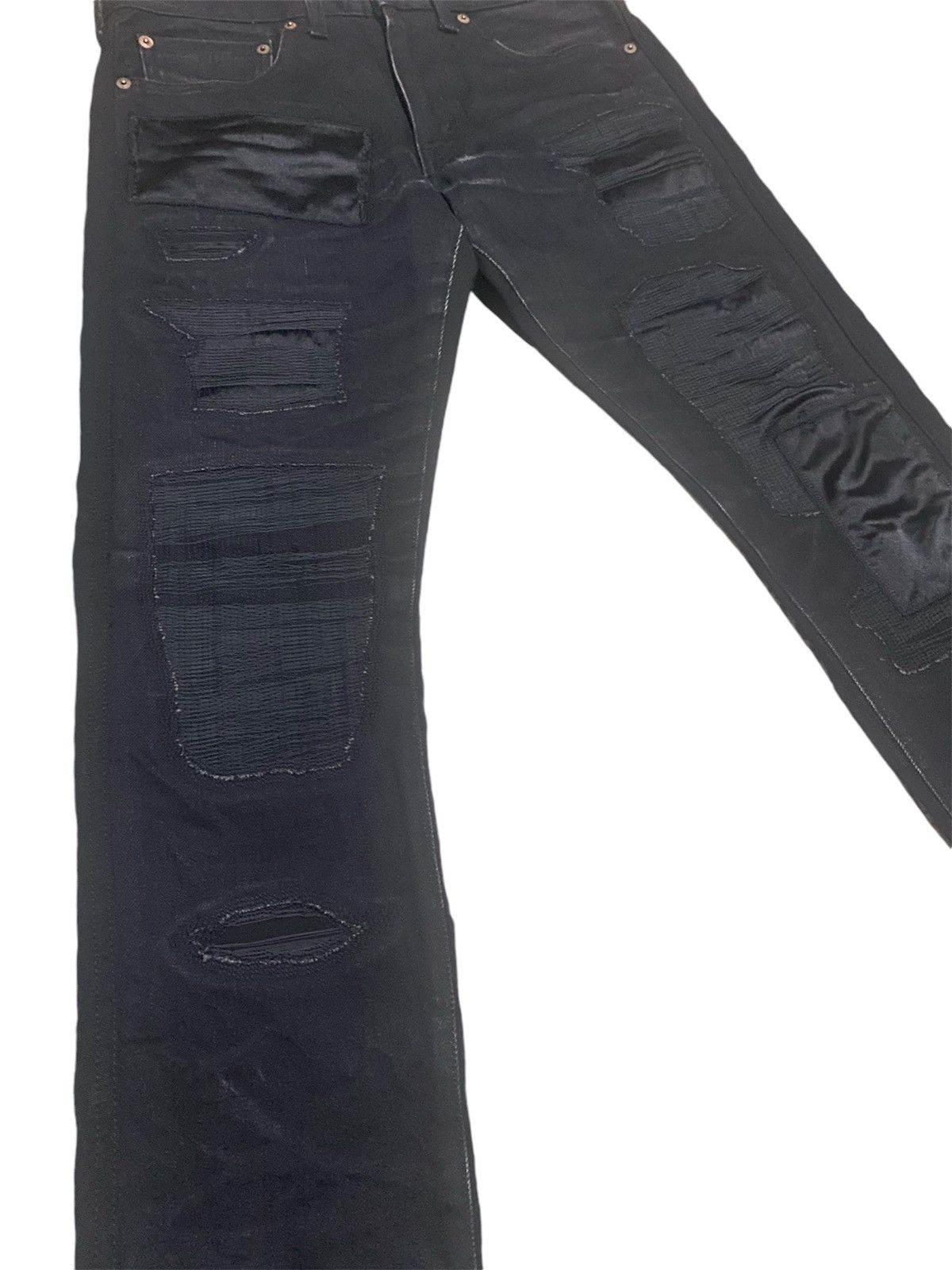Comme des Garcons × Junya Watanabe AD15 Cdg x Junya Watanabe Patchwork Distress Denim Pant Size US 32 / EU 48 - 3 Thumbnail