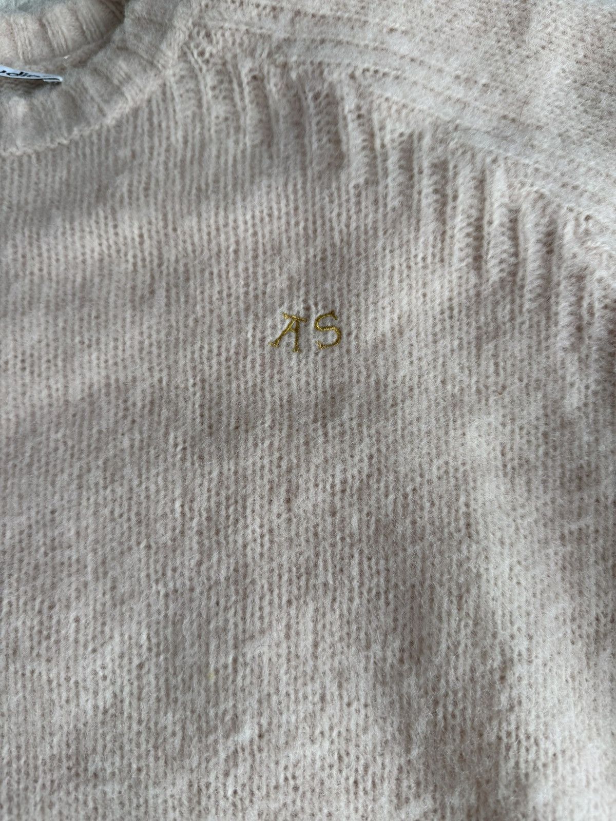 Acne Studios Acne Studios white/pink Sweater Large Size US L / EU 52-54 / 3 - 3 Thumbnail