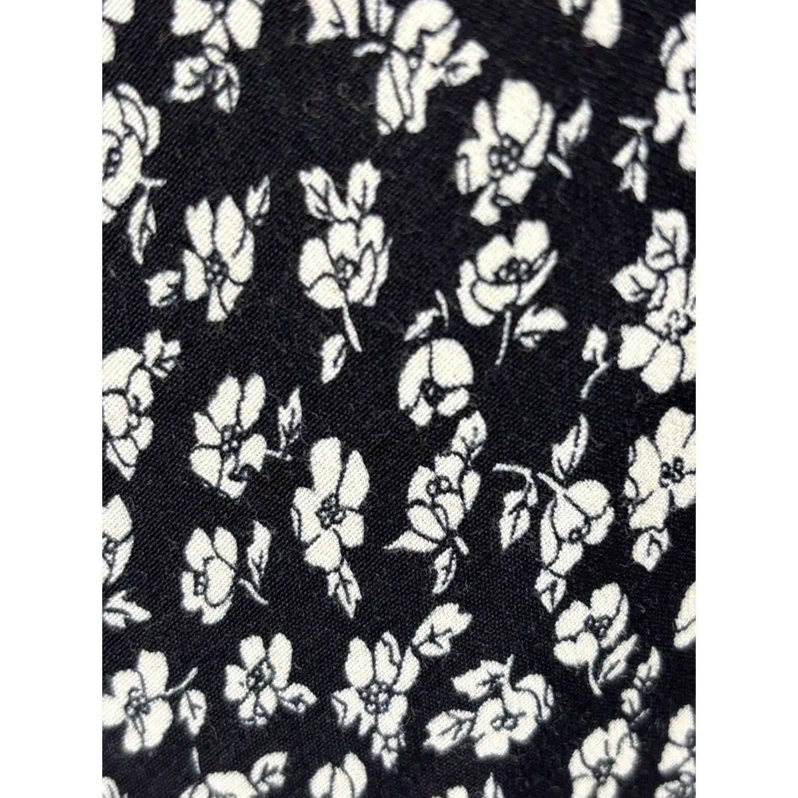 Vintage VINTAGE Betsy Lauren Floral Midi Dress White Grunge Ruffle Sz 8 Womens 90s Size M / US 6-8 / IT 42-44 - 6 Thumbnail