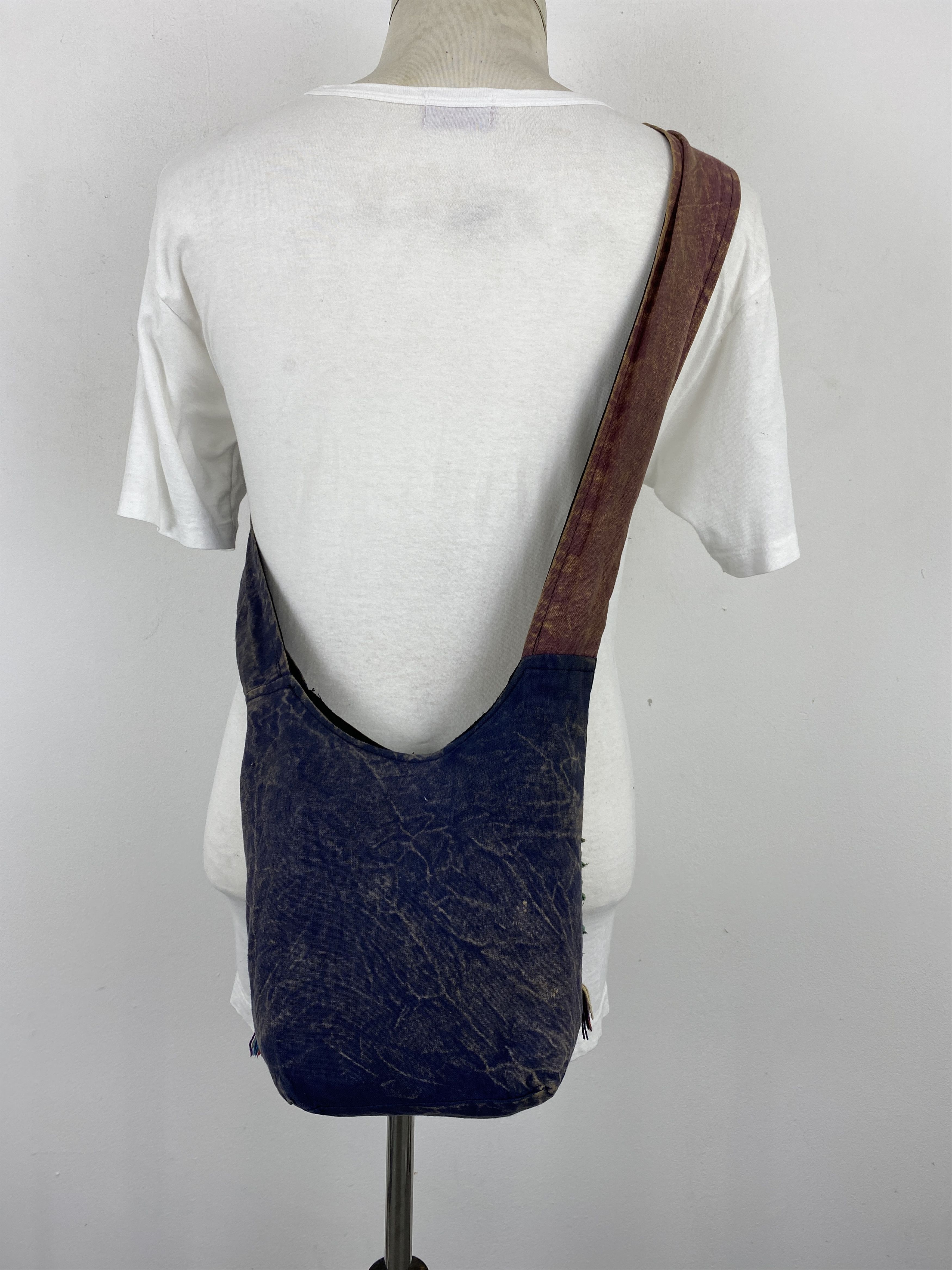 Japanese Brand Vintage Boho Hippies Patchwork Crossbody Sling Bag BG0110 Size ONE SIZE - 2 Thumbnail