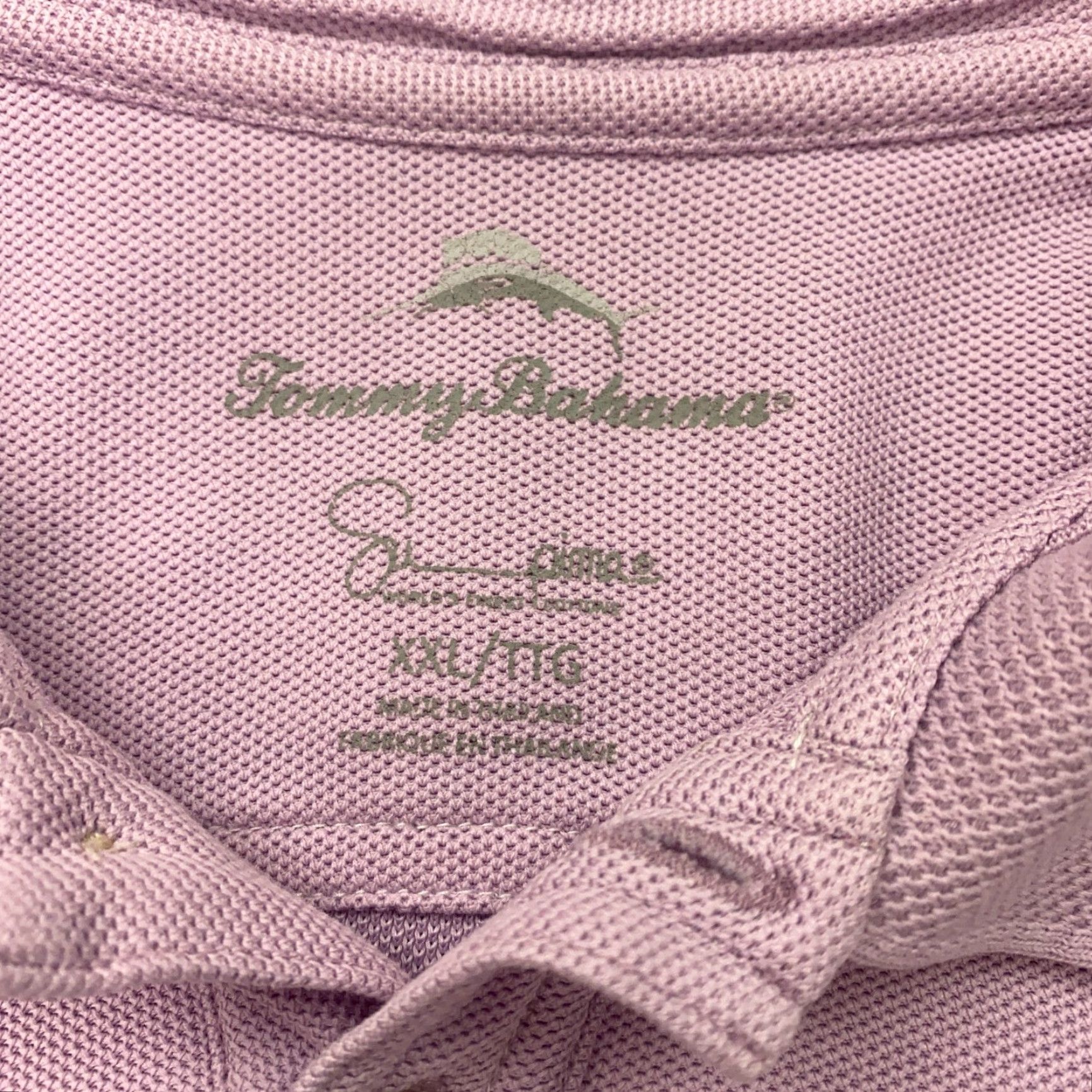 Tommy Bahama Tommy Bahama Polo Shirt Mens 2XL Purple Embroidered Golf Short Sleeve Knit Cotton Polyester Shirt Purple Embroidered Size US XXL / EU 58 / 5 - 5 Thumbnail