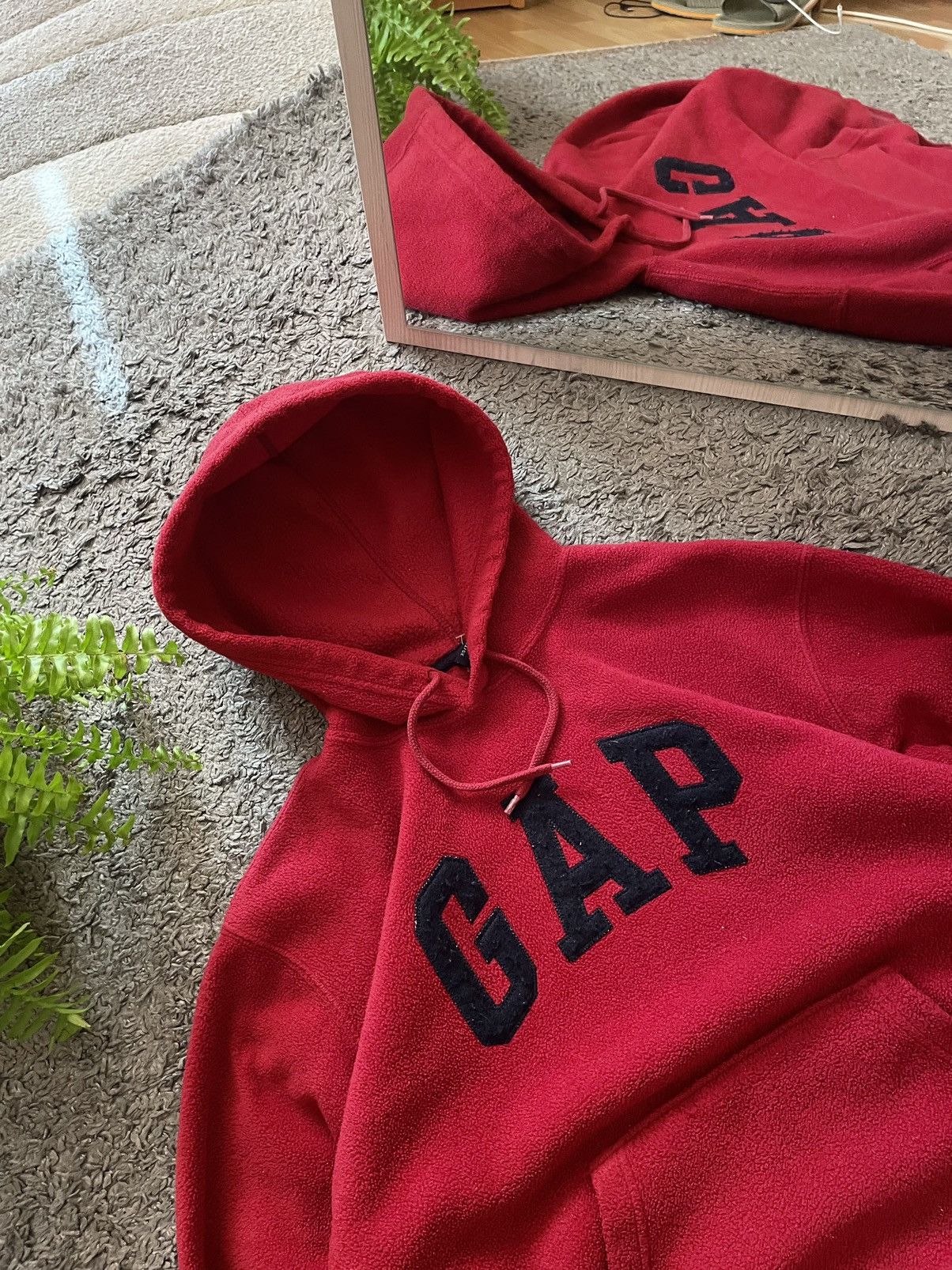 Gap × Vintage 00s Gap Teddy-Hoodie Fleece Streetwear Vintage Big Logo Rare Size US S / EU 44-46 / 1 - 3 Thumbnail