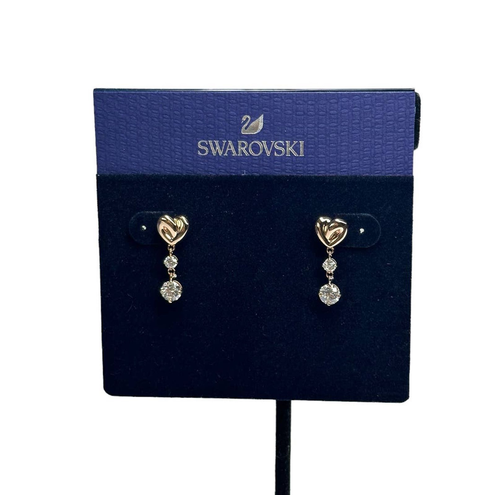 Swarovski Swarovski Lifelong Heart Rose Gold drop earrings Size ONE SIZE - 6 Thumbnail