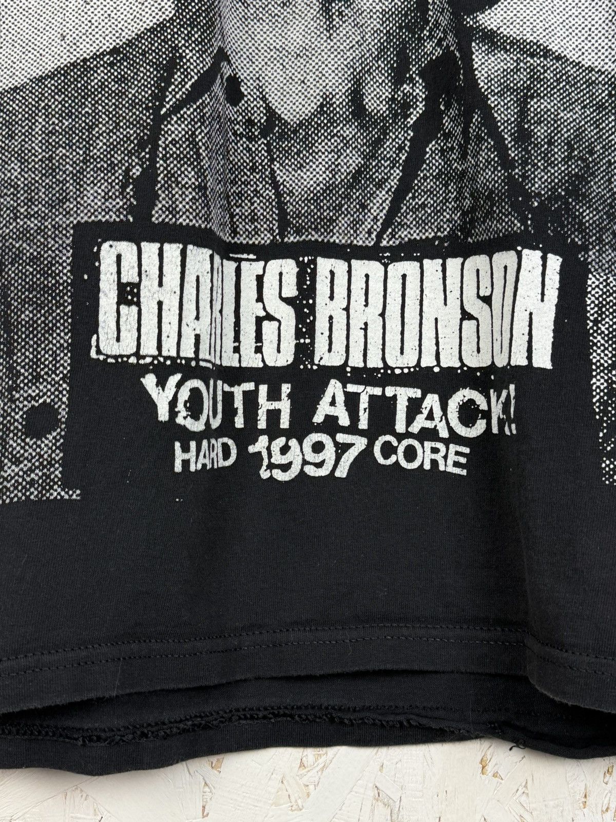 Band Tees Vintage Charles Bronson Youth Attack Thrashcore T-Shirt M Size US M / EU 48-50 / 2 - 3 Thumbnail