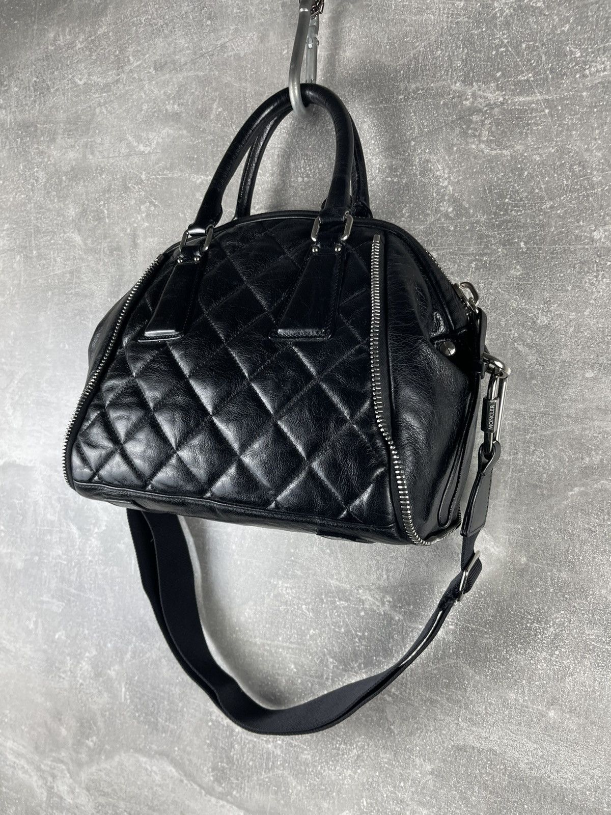 Moncler Moncler Cheryne Borsa Quilted Leather Tote CrossBody Bag Size ONE SIZE - 9 Thumbnail