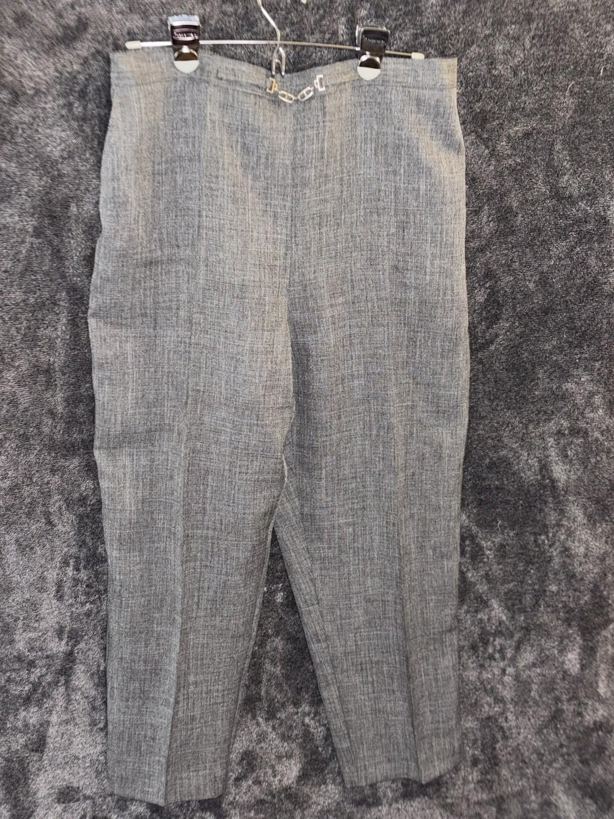 Other Alfred Dunner 14P Heathered Gray High Waist Trousers VTG Size 36" / US 14 / IT 50 - 1 Thumbnail