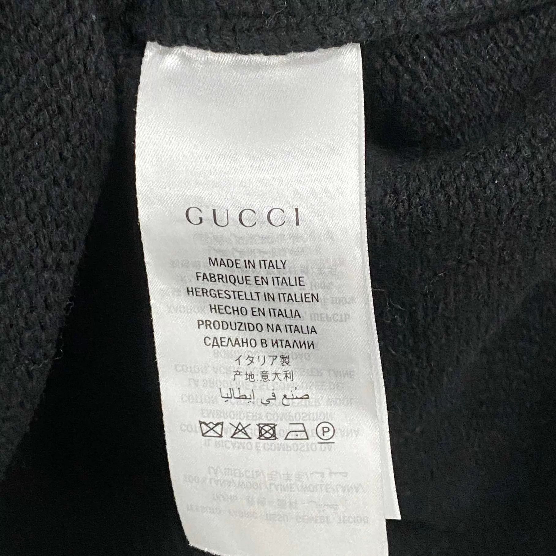 Gucci GUCCI Black Bee Embroidered V-Neck Wool Sweater M Size US M / EU 48-50 / 2 - 4 Thumbnail