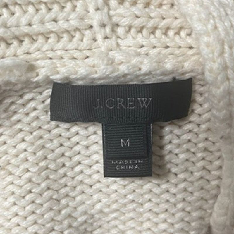 J.Crew J.Crew Striped Cardigan Cream Navy Women’s Size Medium USED Size M / US 6-8 / IT 42-44 - 3 Thumbnail