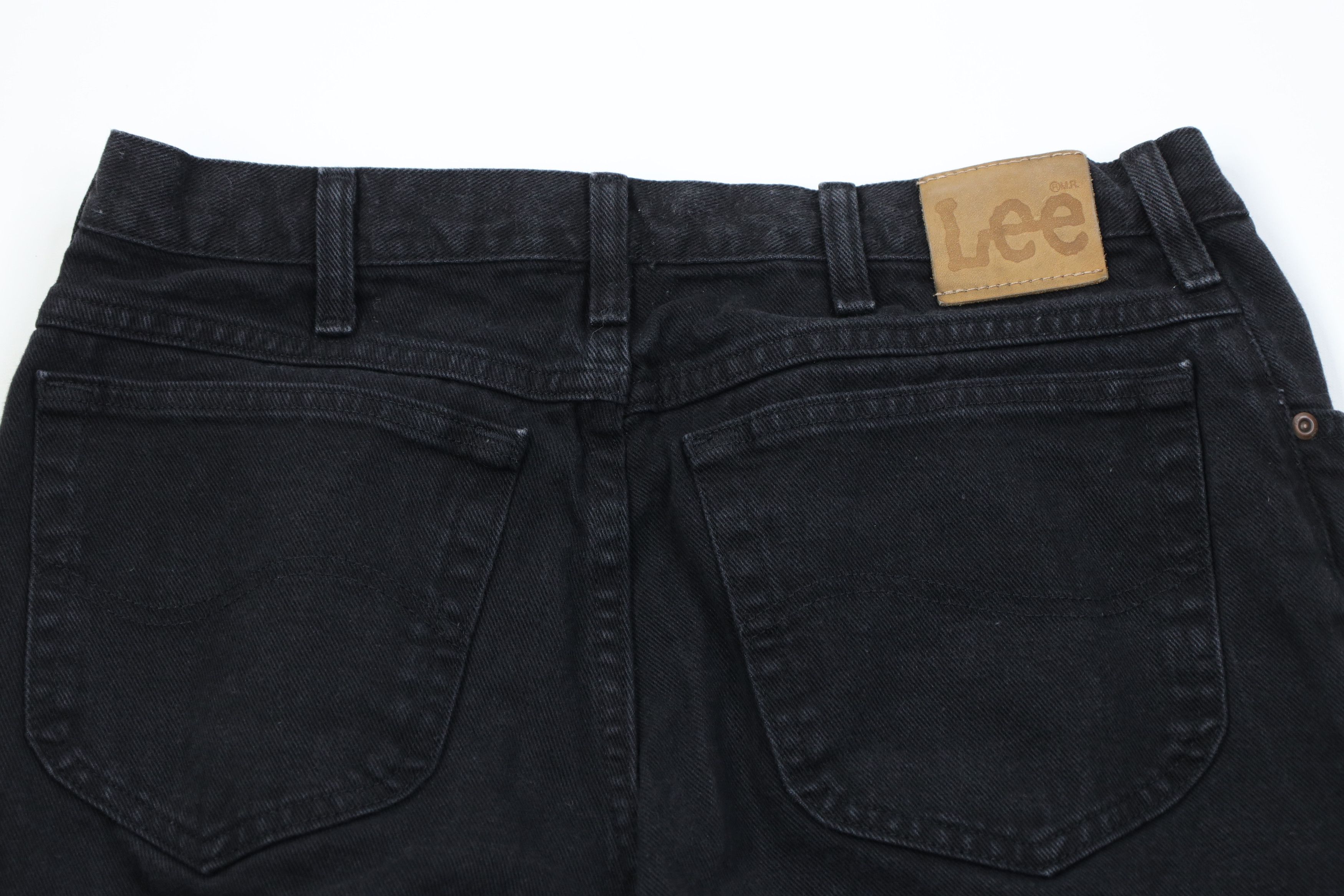 Lee Vintage 90s Lee Faded Straight Leg Denim Jeans Black Cotton Size US 34 / EU 50 - 11 Thumbnail
