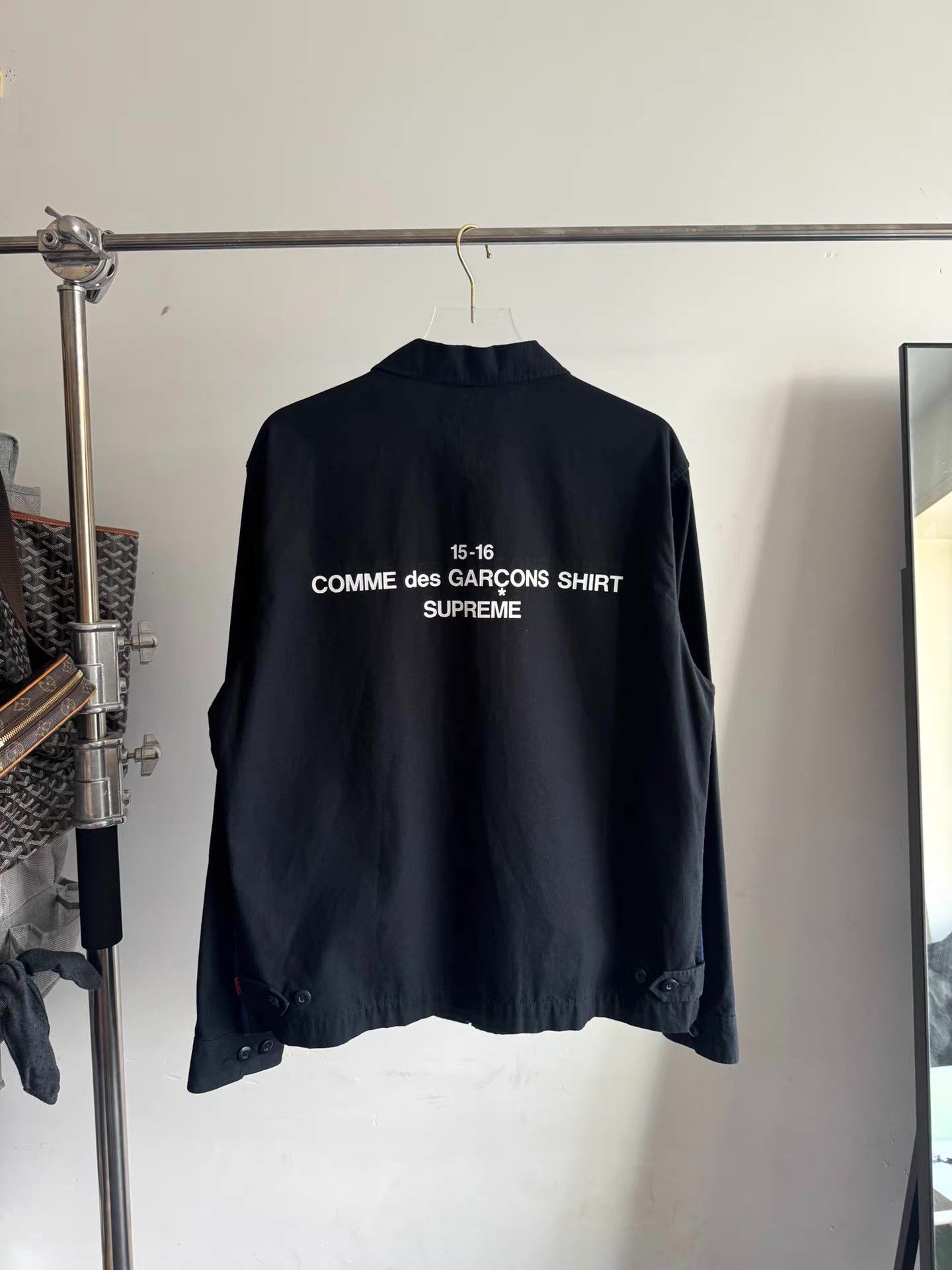 Supreme Supreme × CDG Comme desGarçonsShirt blackspliced jacket Q17 Size US L / EU 52-54 / 3 - 2 Thumbnail