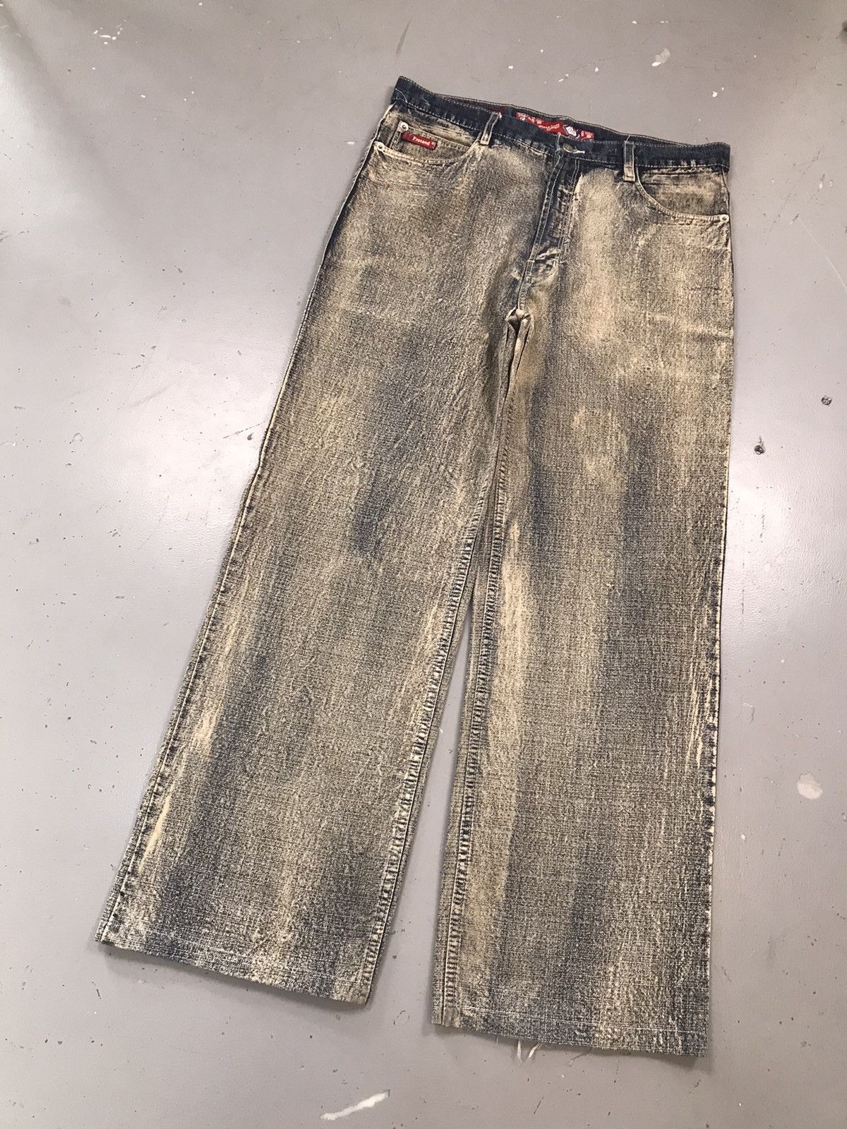 Fubu × Vintage Rare vintage fubu proceed bleached denim Size US 36 / EU 52 - 3 Thumbnail