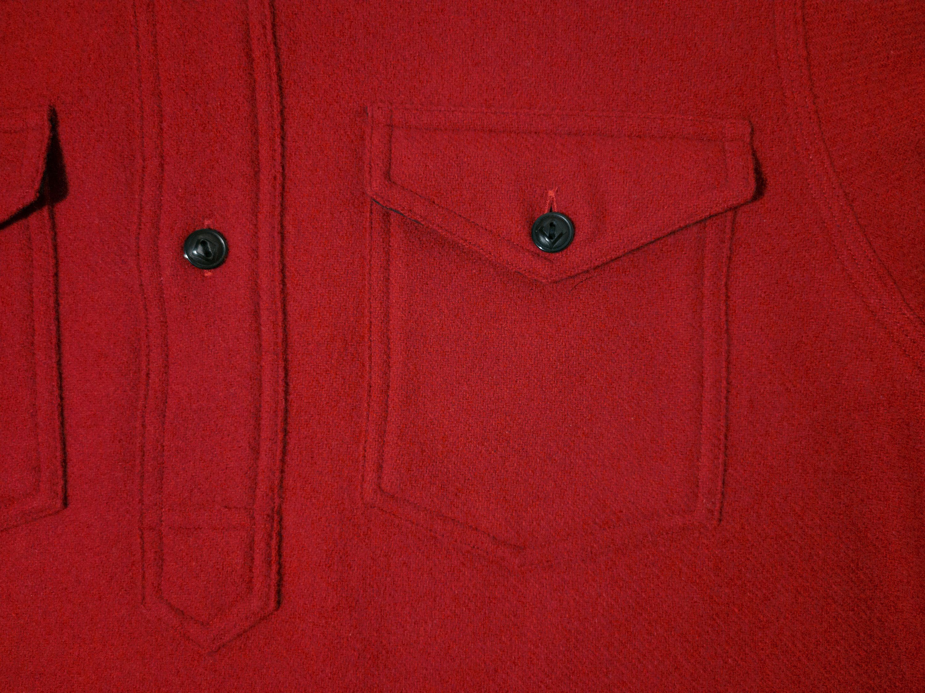 Polo Ralph Lauren MSRP~350€ Overshirt Wool Tweed + Leather, Mounties Style Red Size US S / EU 44-46 / 1 - 12 Thumbnail