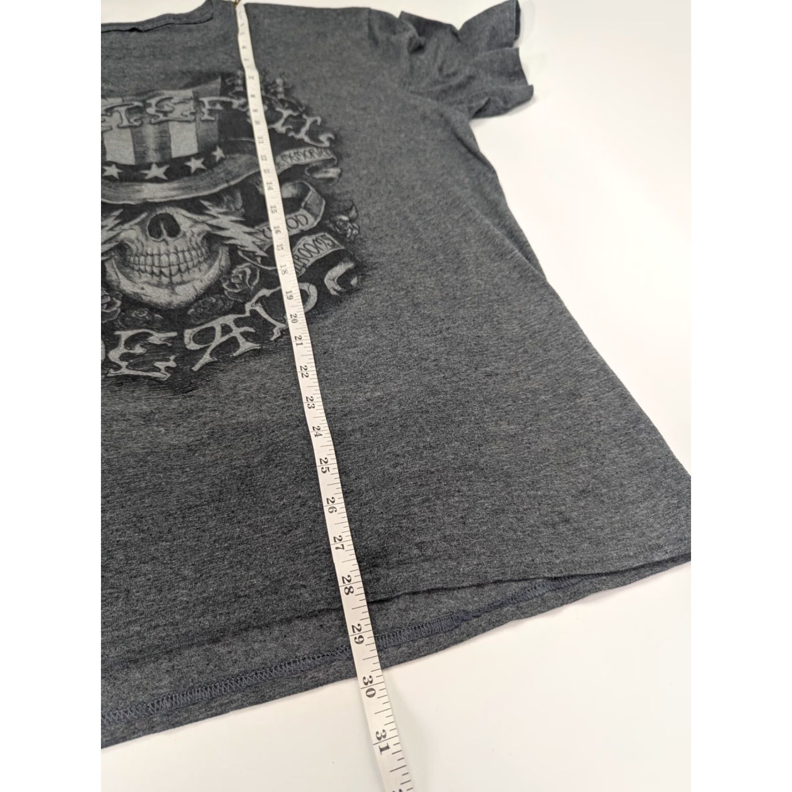 Vintage Grateful Dead Memorial Ballroom Music Band Rock Adult Grey Mens XL Tee T-Shirt Size US XL / EU 56 / 4 - 4 Thumbnail