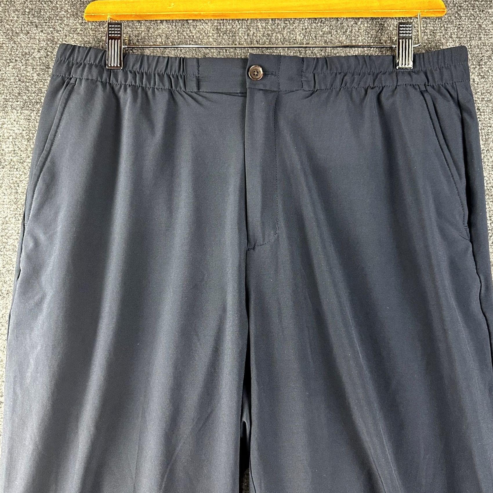 Banana Republic Banana Republic Pants Womens Large Blue Stretch Flat Front Zip Fly Elastic Waist Classic Modern Size 36" / US 14 / IT 50 - 3 Thumbnail