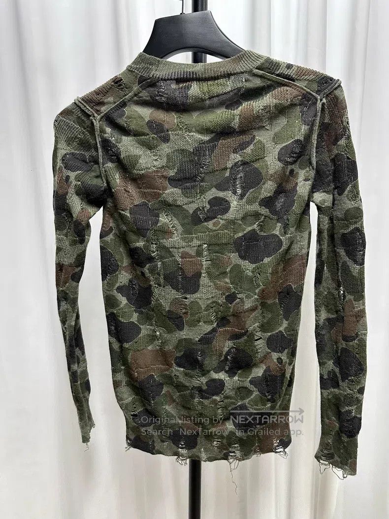 Junya Watanabe Junya Watanabe Distressed camouflage wool knitwear Size US M / EU 48-50 / 2 - 5 Thumbnail
