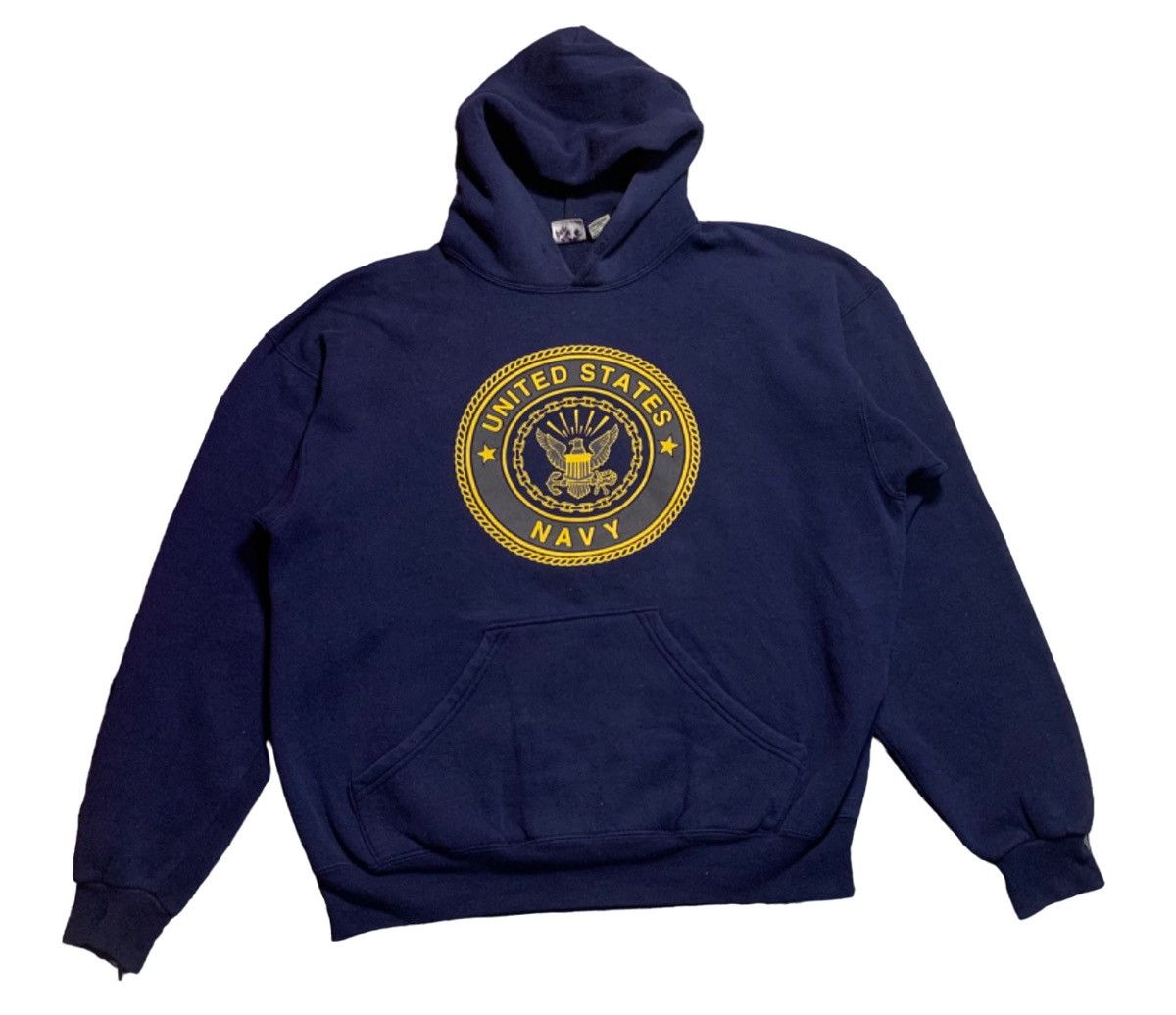 Vintage VINTAGE USN PULLOVER HOODIE REFLECTIVE LOGO RARE Size US L / EU 52-54 / 3 - 1 Thumbnail