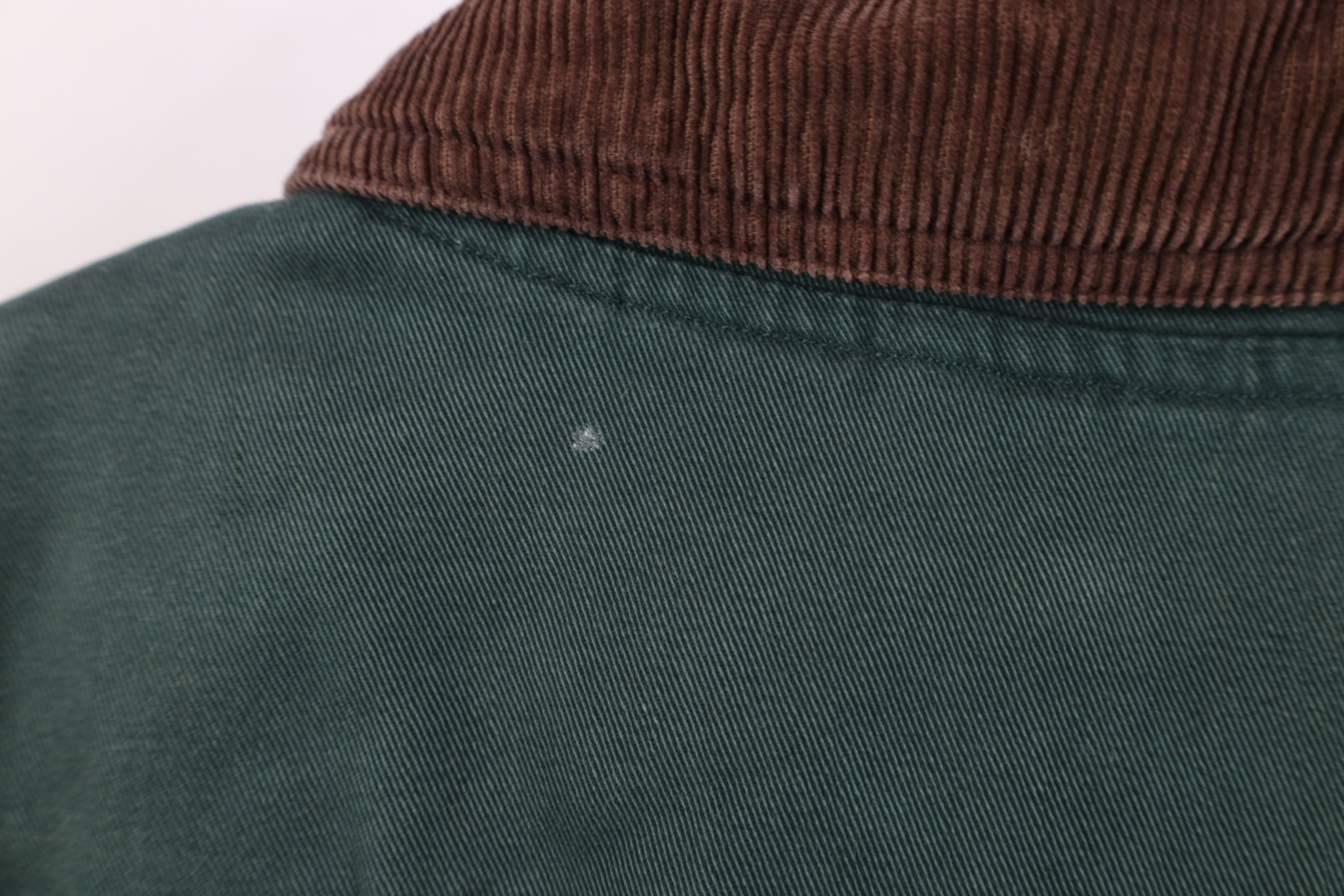 Vintage Vintage 90s Streetwear Flannel Lined Chore Barn Jacket Green Size L / US 10 / IT 46 - 12 Thumbnail