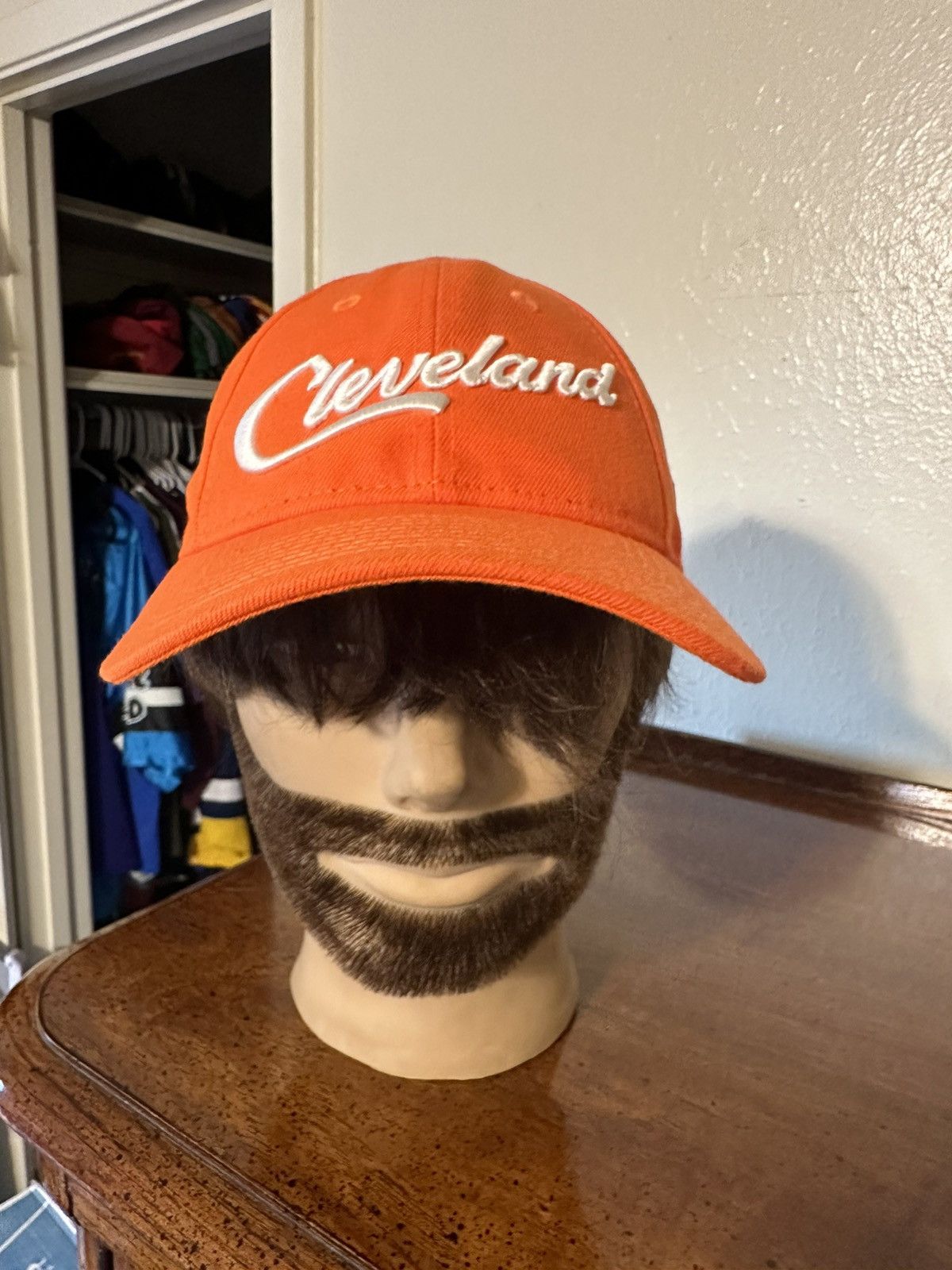 NBA × New Era × Vintage Vintage NBA New Cleveland Cavaliers “bright orange” hat 00s Size ONE SIZE - 1 Thumbnail