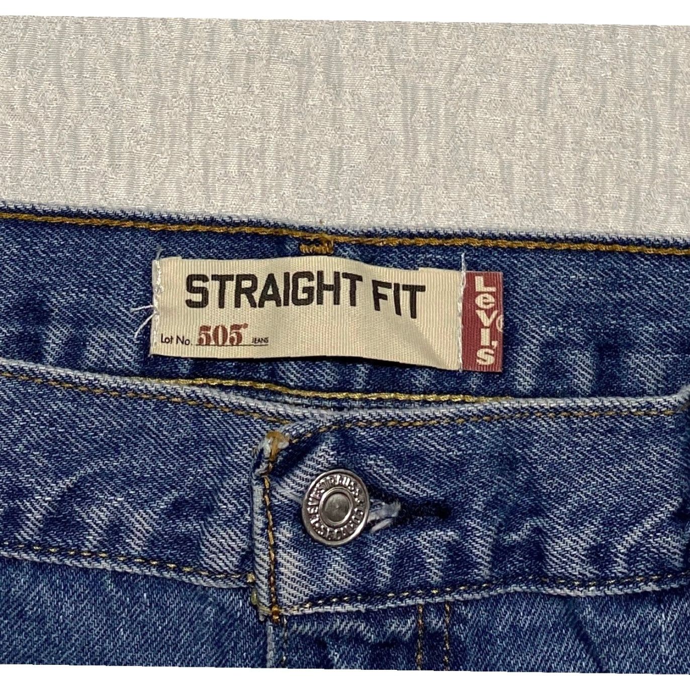 Levi's Levi's 505 Jeans Mens Regular Straight Fit 38x30 Blue Denim Classic Size US 38 / EU 54 - 3 Thumbnail