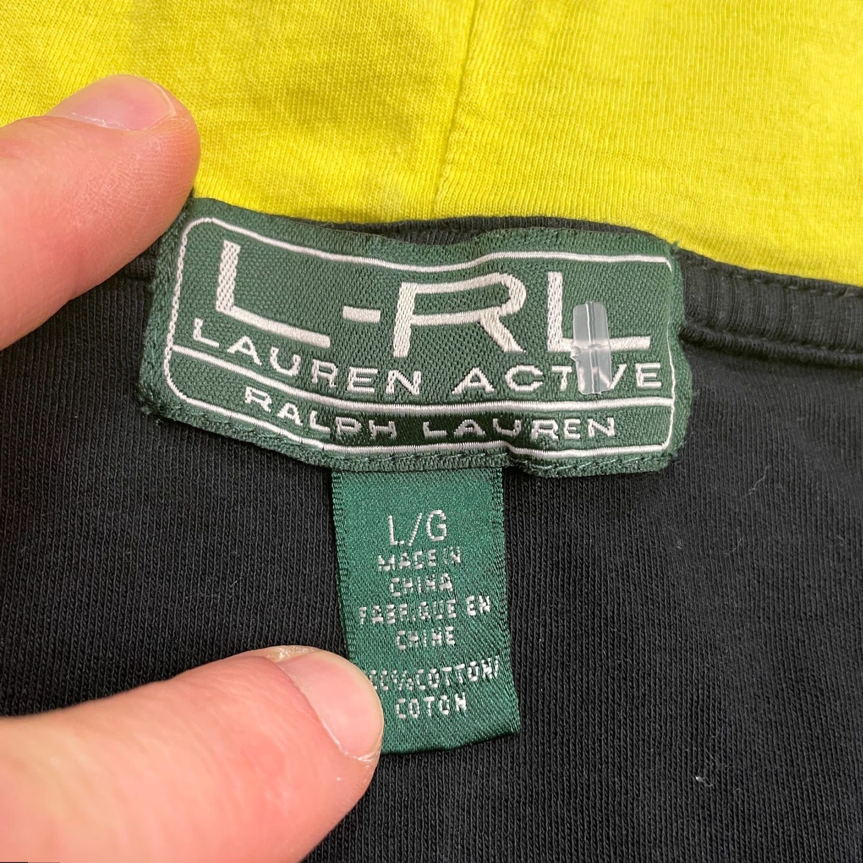 Ralph Lauren Lauren Ralph Lauren Full Zip Hoodie Sweatshirt Womens Large Black Yellow Casual Size L / US 10 / IT 46 - 6 Thumbnail