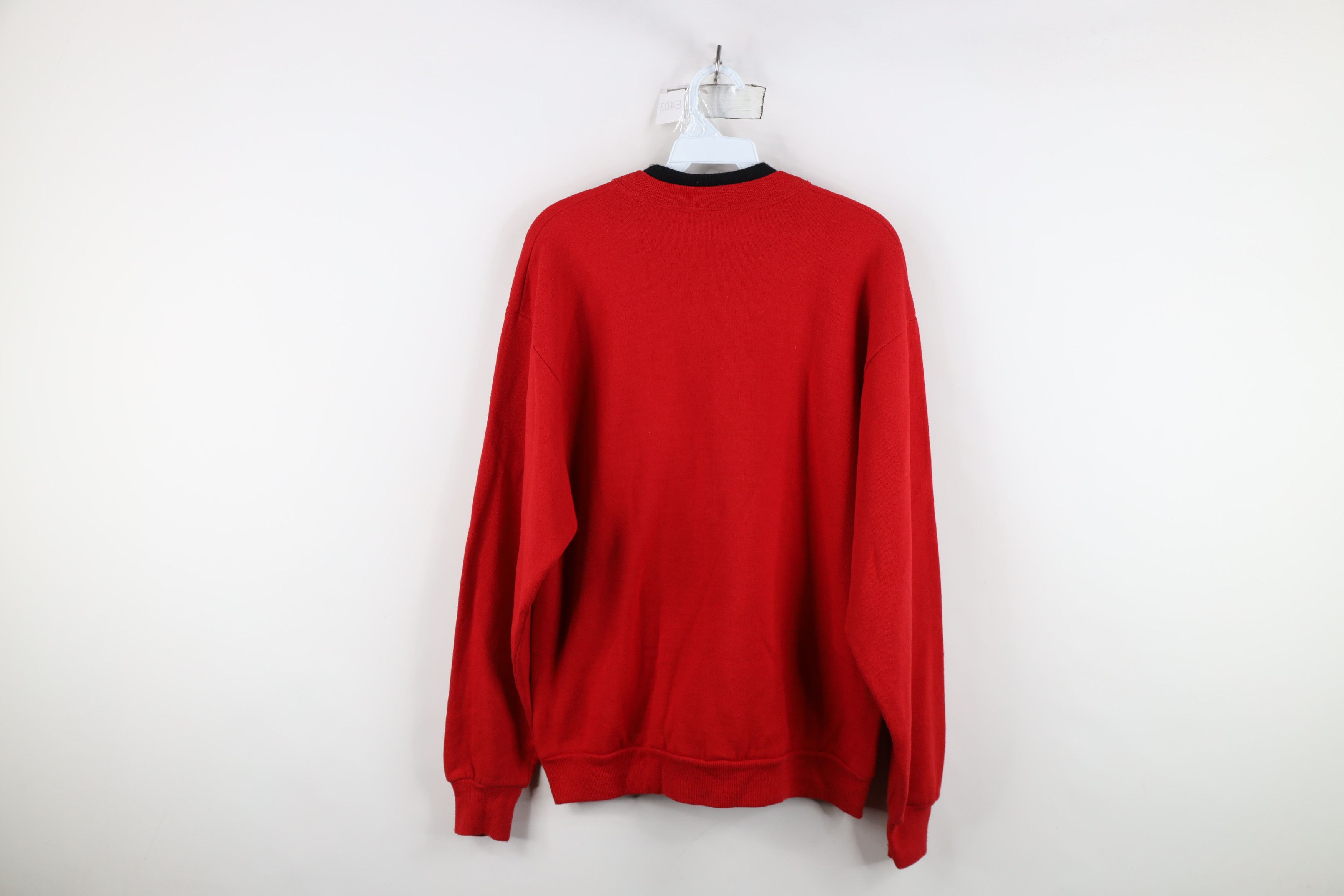 Vintage Vintage 90s Streetwear Winter Snow Birds Sweatshirt Red USA Size M / US 6-8 / IT 42-44 - 11 Thumbnail