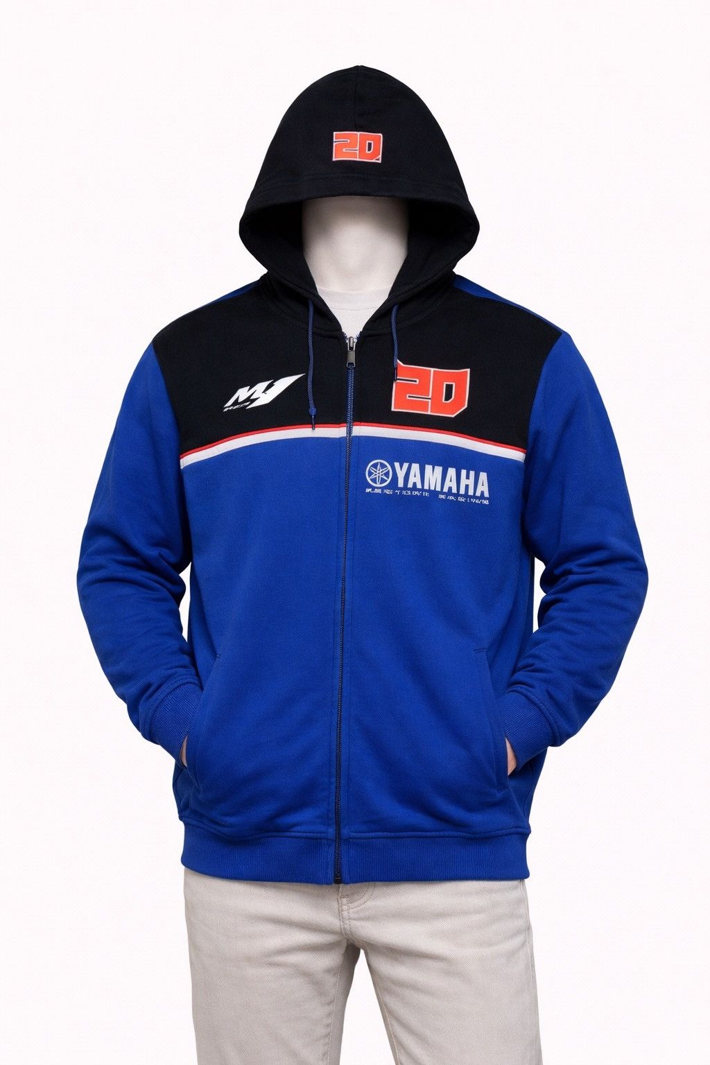 Yamaha Yamaha 20 Racing Full Zip Hoodie Blue Size US XL / EU 56 / 4 - 1 Thumbnail