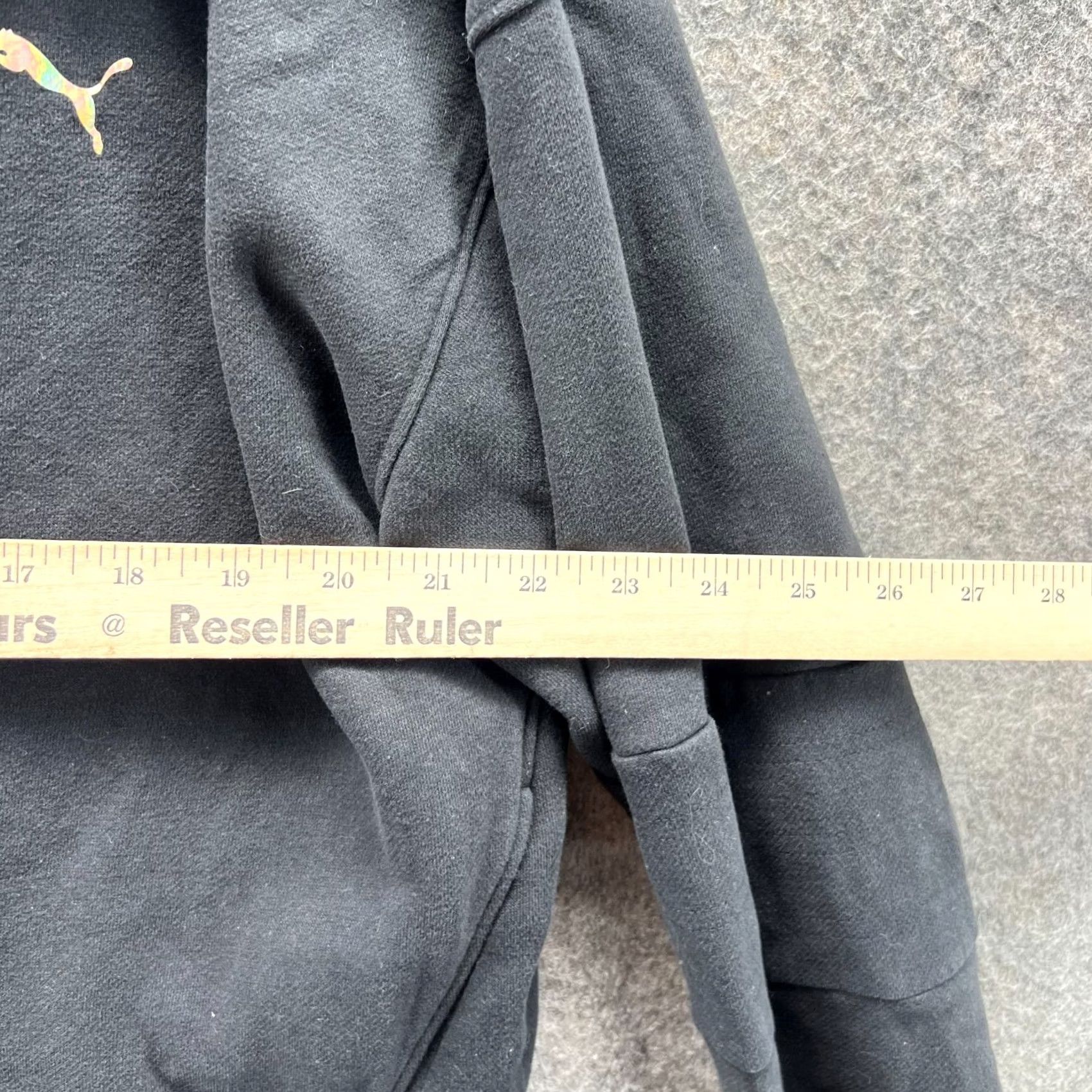 Puma VINTAGE PUMA Sweater Women XL Black Gold Hoodie Full Zip Jacket Logo Training XL Size XL / US 12-14 / IT 48-50 - 3 Thumbnail