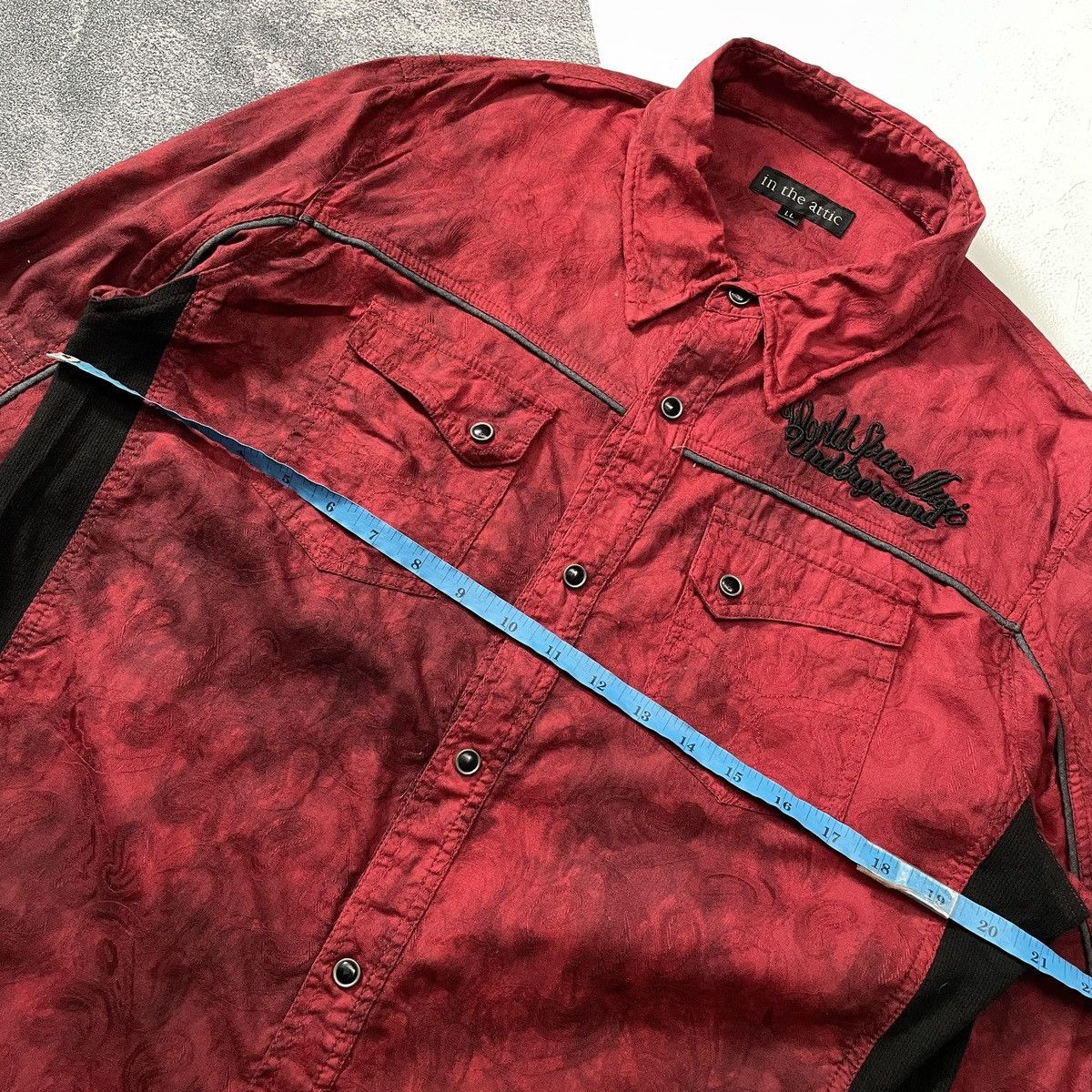 If Six Was Nine 🔥In The Attic y2k japanese punk paisley embroidery shirt Size US L / EU 52-54 / 3 - 10 Thumbnail