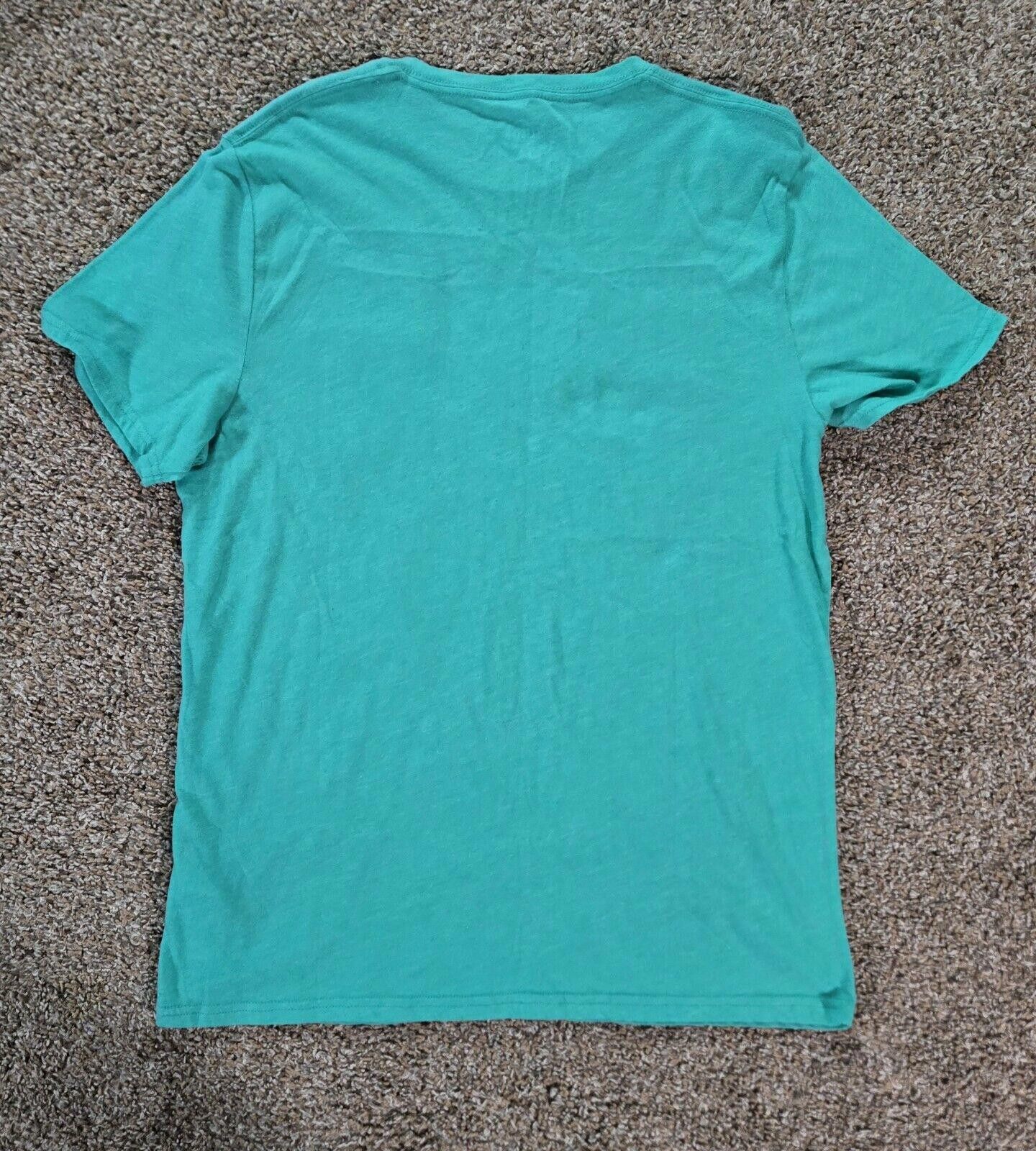 Designer Teal Crew Neck Holister Pocket T-Shirt Size Large Size US L / EU 52-54 / 3 - 9 Thumbnail