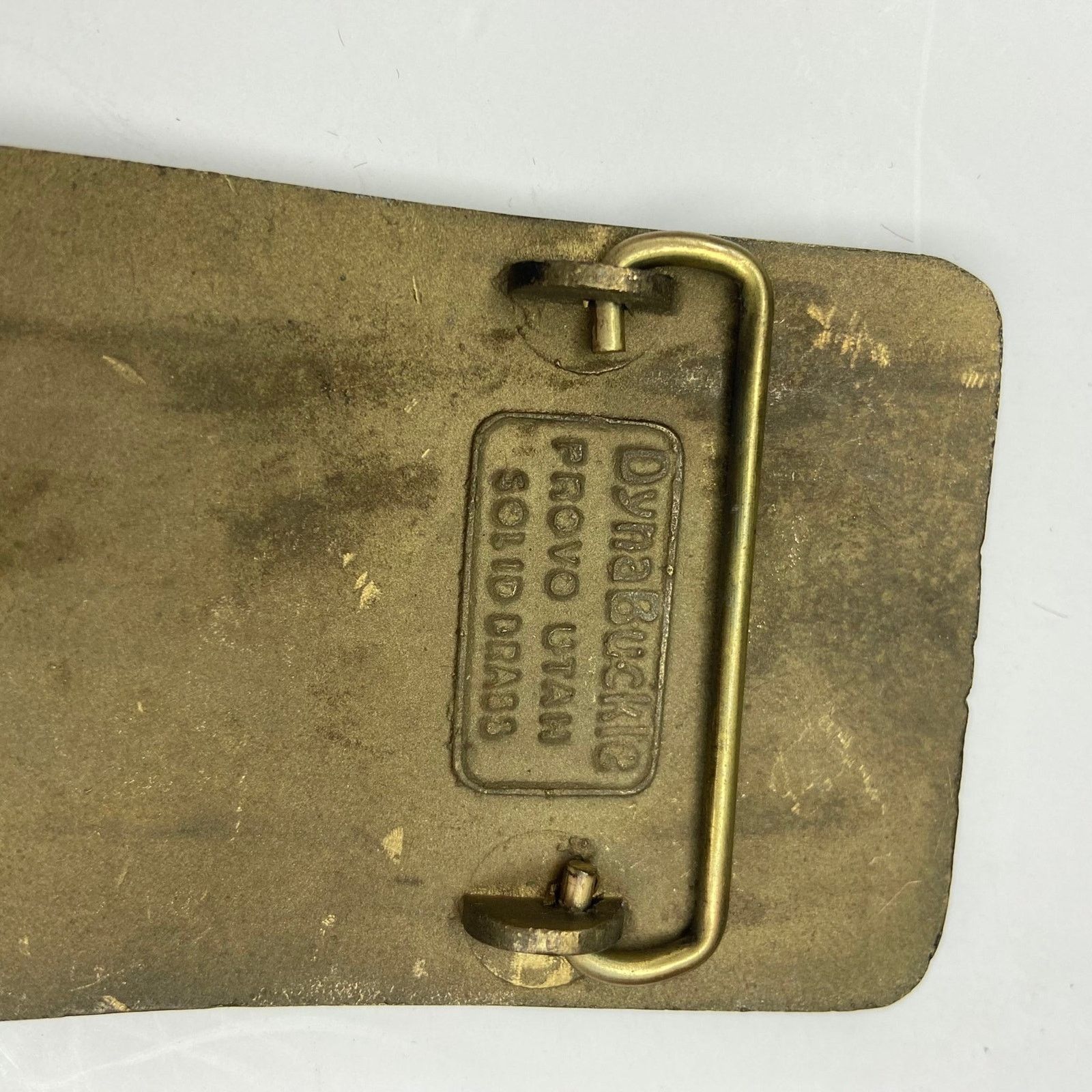 Vintage Vintage J.T. Richardson Oil Tanker Solid Brass Belt Buckle Size ONE SIZE - 3 Thumbnail