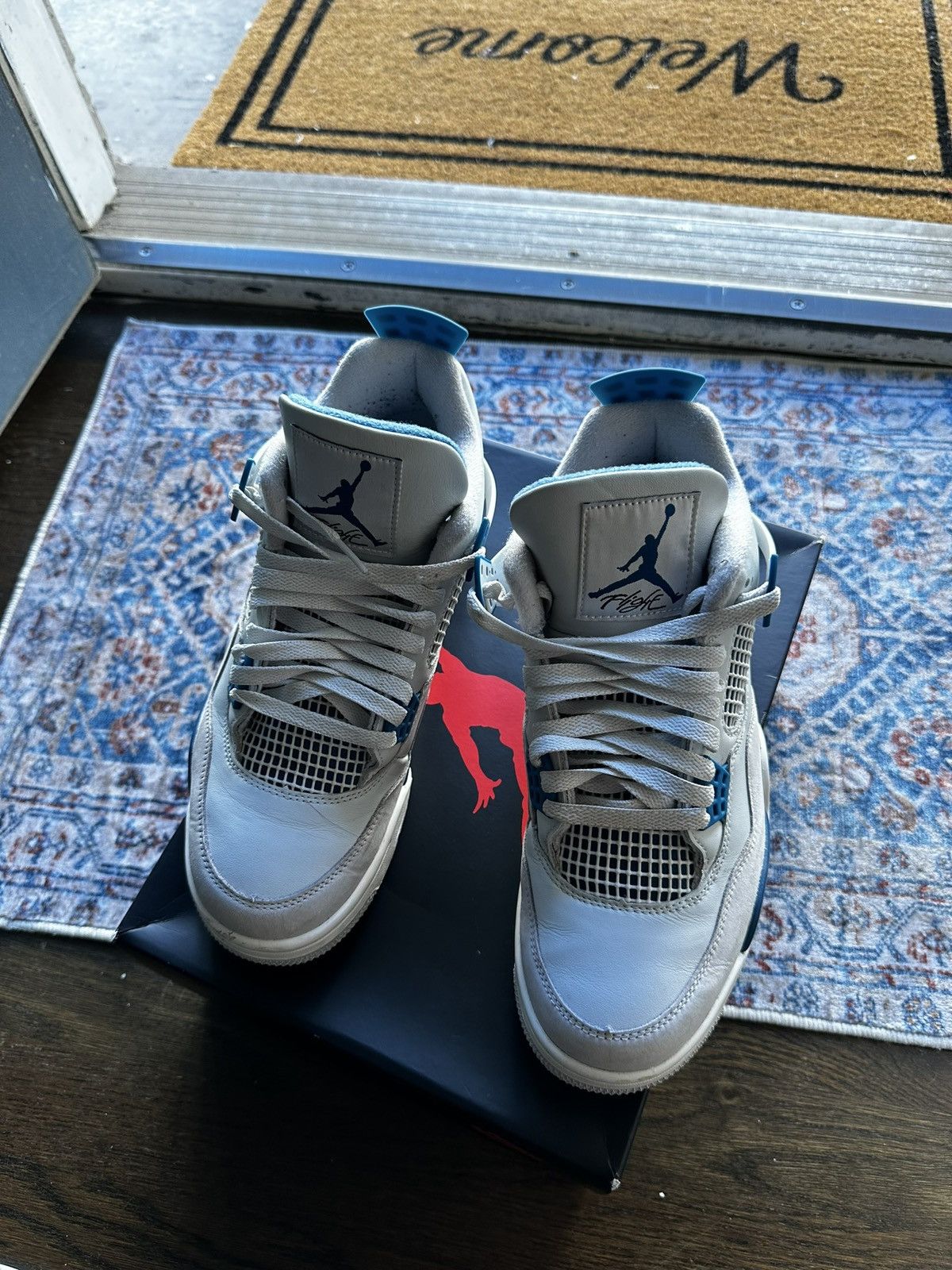Jordan Brand Jordan 4 Military blue Size US 9 / EU 42 - 3 Thumbnail