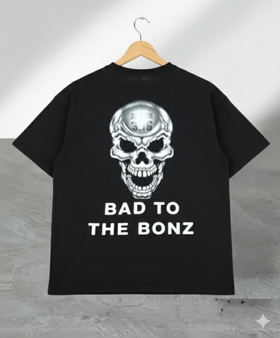 Vintage Stone Cold 3:16 Skull Graphic Tee Size US M / EU 48-50 / 2 - 2 Thumbnail