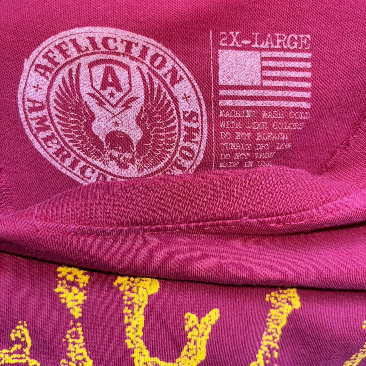 Affliction Affliction Voodoo Riders burgundy and yellow t-shirt Size US XXL / EU 58 / 5 - 3 Thumbnail