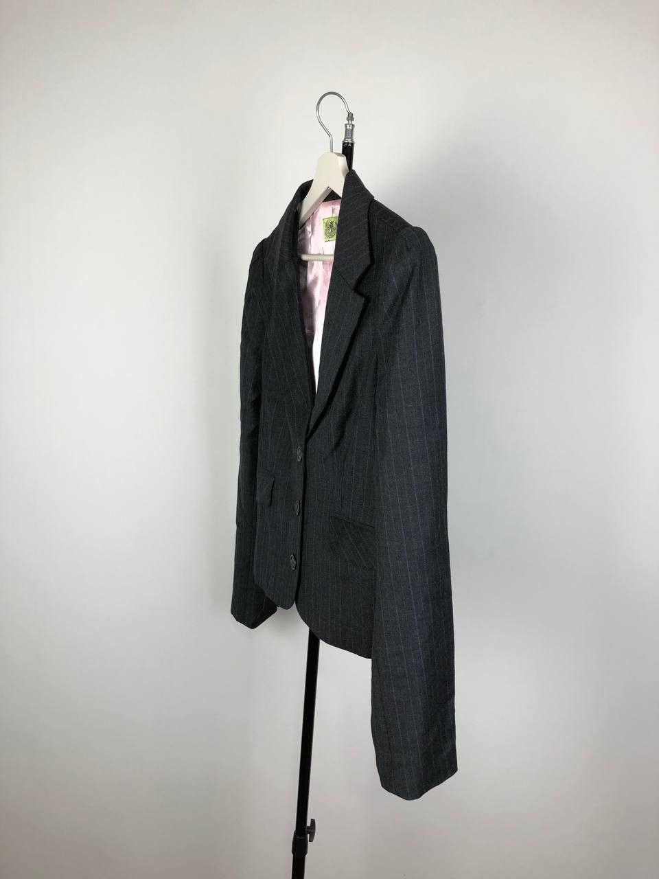 Juicy Couture Juicy Couture Wool Blazer Gray size L Size L / US 10 / IT 46 - 5 Thumbnail