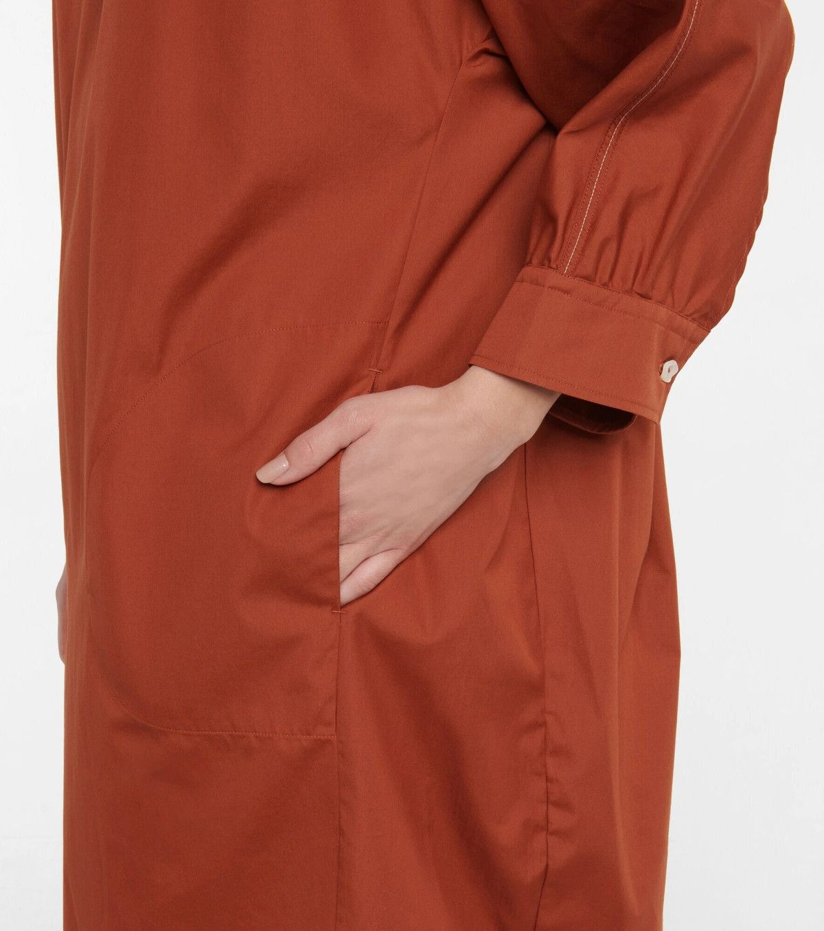 Marni o1y1025 Midi Dress in Brown Size S / US 4 / IT 40 - 3 Thumbnail