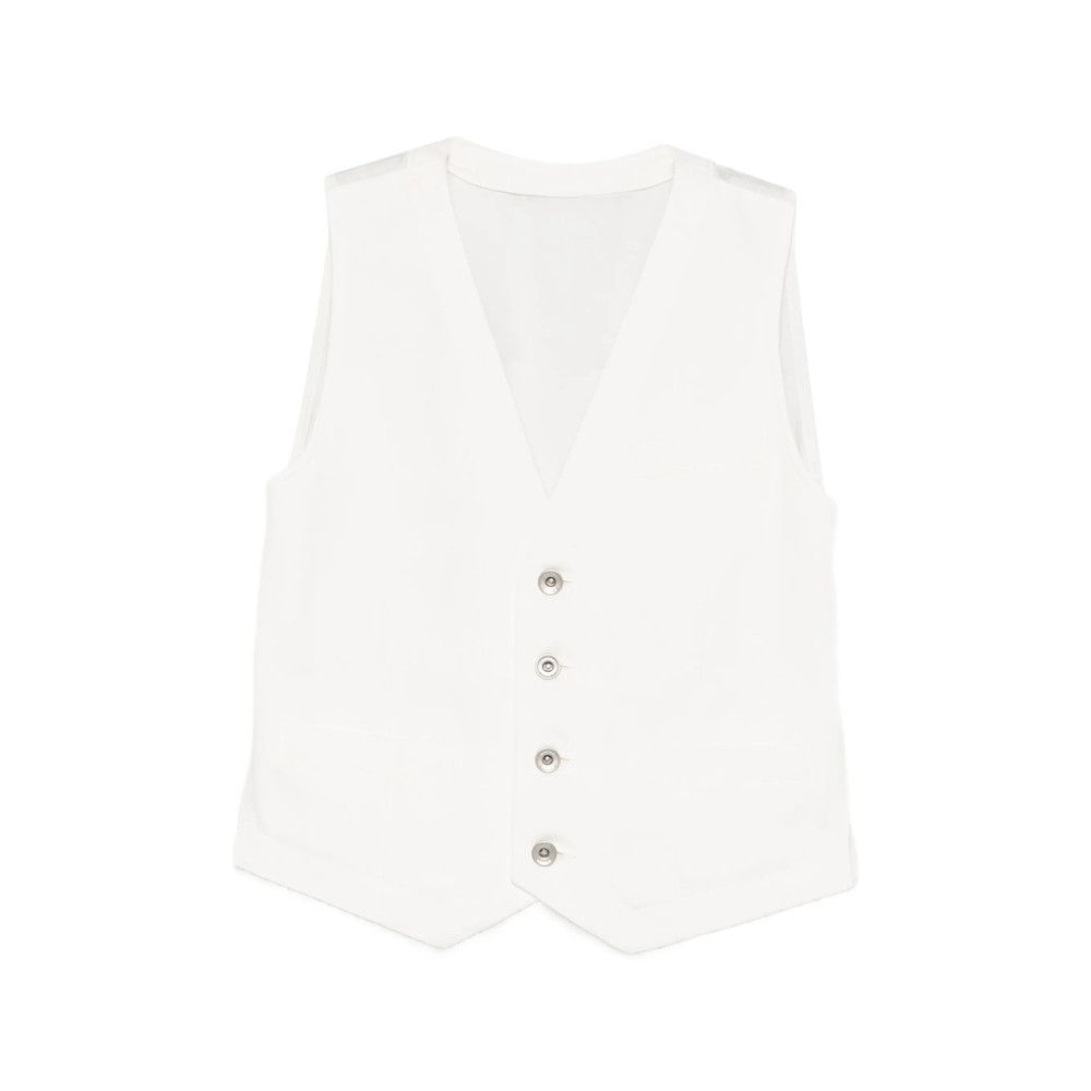 Sacai Sacai WHITE Jackets - Waistcoat & Gilets Size M / US 6-8 / IT 42-44 - 1 Thumbnail