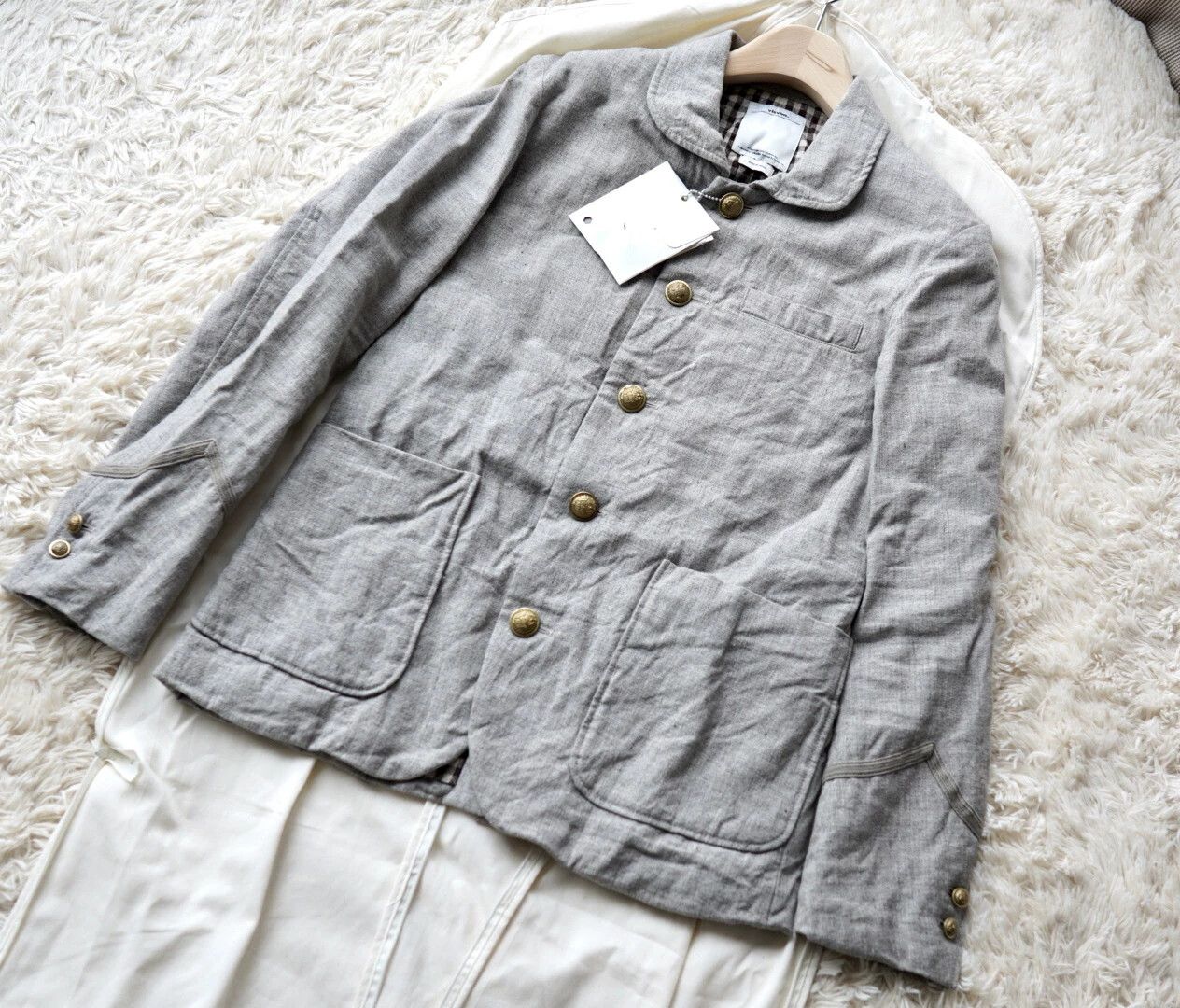 Visvim visvim potomac jkt 13aw light gray wool blazer sz1 Size US S / EU 44-46 / 1 - 1 Thumbnail