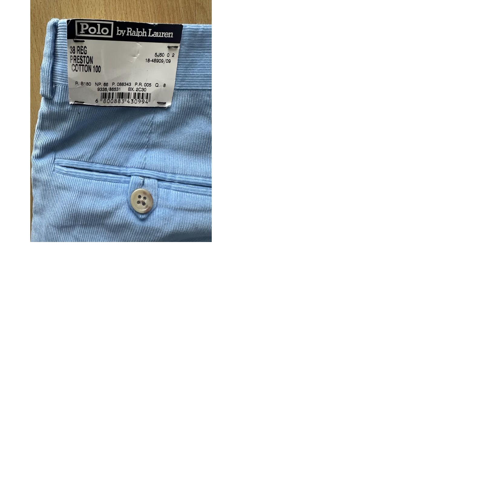 Polo Ralph Lauren VINTAGE Polo Ralph Lauren Preston Pants Men 38 Reg Blue 80s 90s Leather? N/A Size US M / EU 48-50 / 2 - 9 Thumbnail